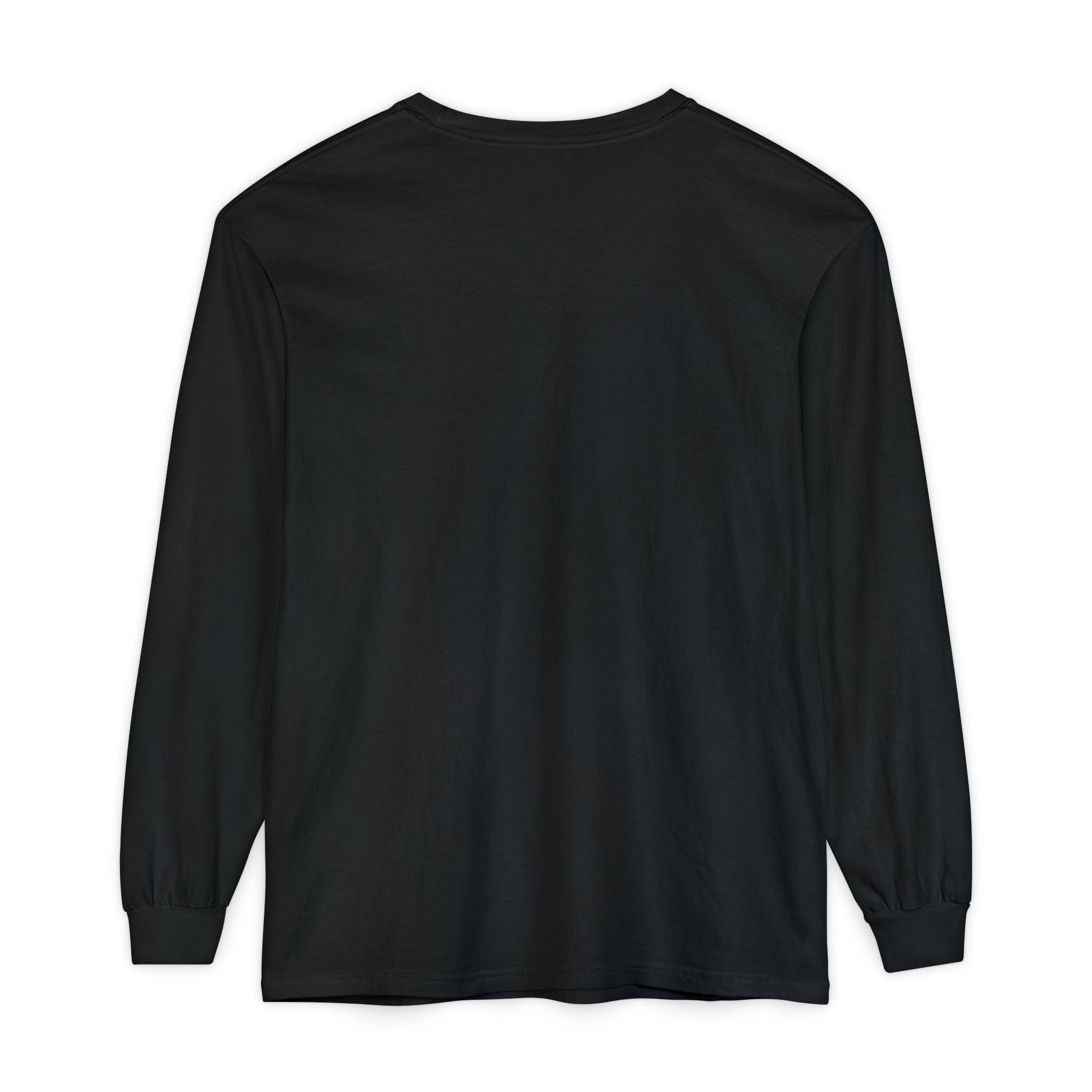 PRB Neon City Skyline Long Sleeve Shirt | Urban Nightscape Illustration by Power Runs Black