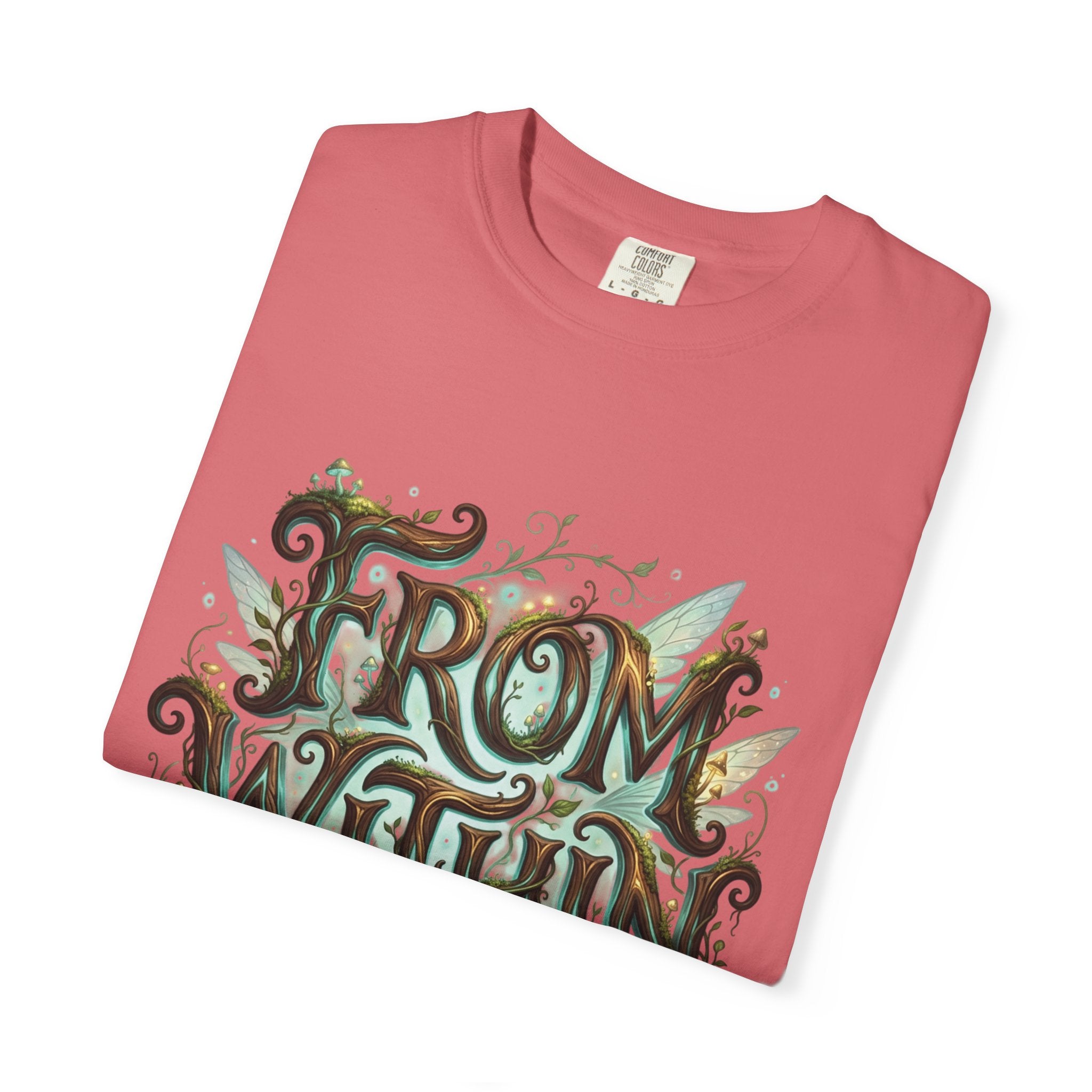 PRB From Within T-shirt | Nature Typography Forest Illustration by Power Runs Black