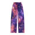 Purple Galaxy Swirl Kids Lounge Pants | Space Nebula Print by Power Runs Black