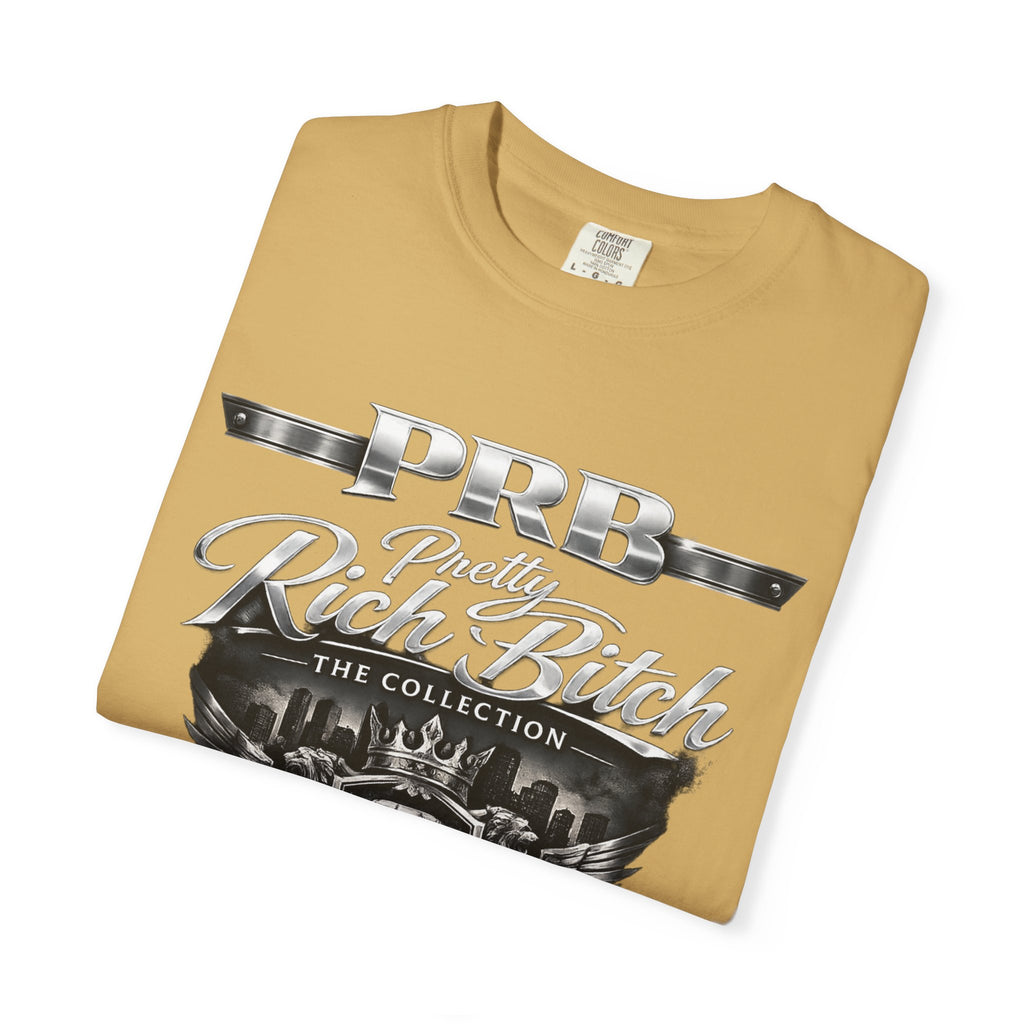 PRB Rebel Biker Crest T-Shirt | Vintage Motorcycle Emblem Tee by Power Runs Black