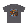 Starforged Flex : Cosmic Might Unleashed Illustration Graphic T by Power Runs Black