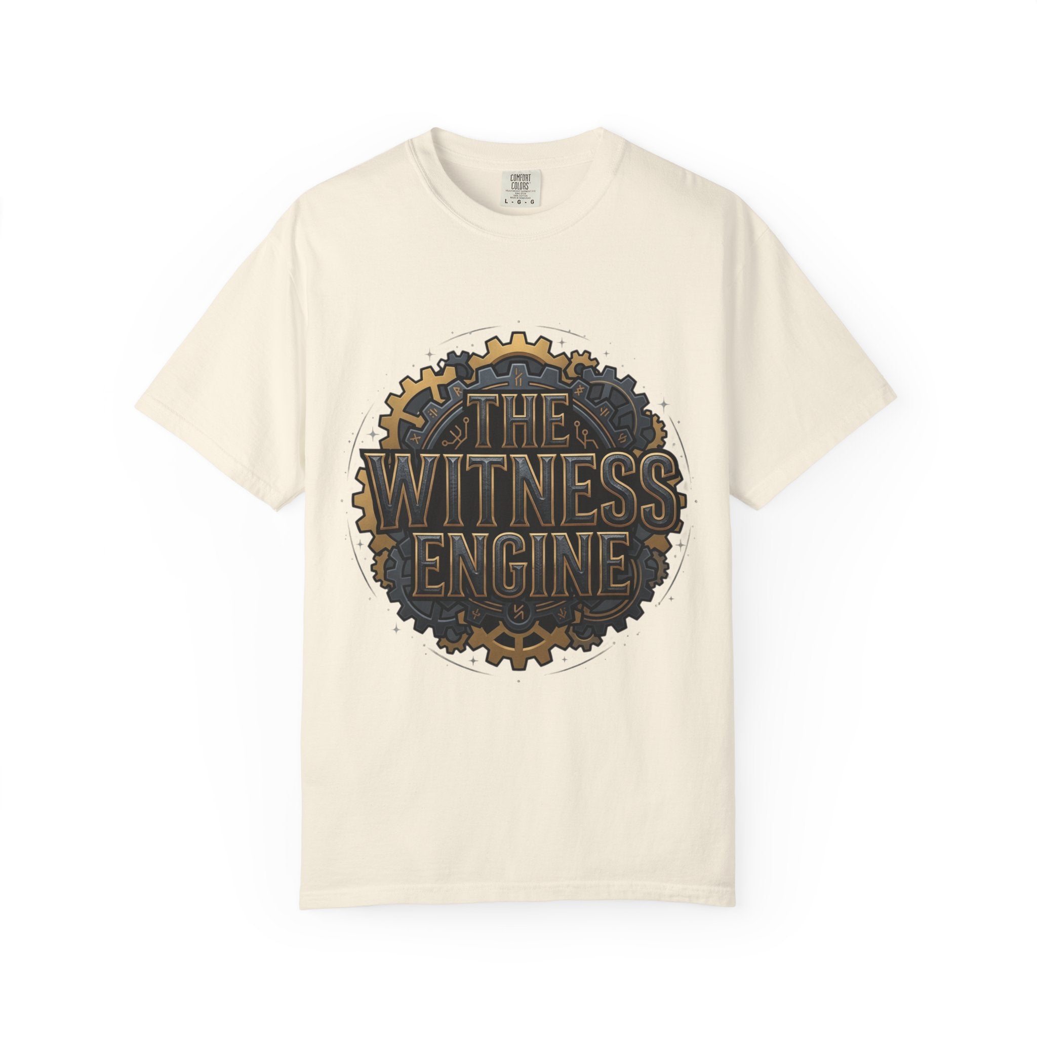 Printify PRB The Witness Engine T-shirt | Steampunk Gear Logo - T-Shirt