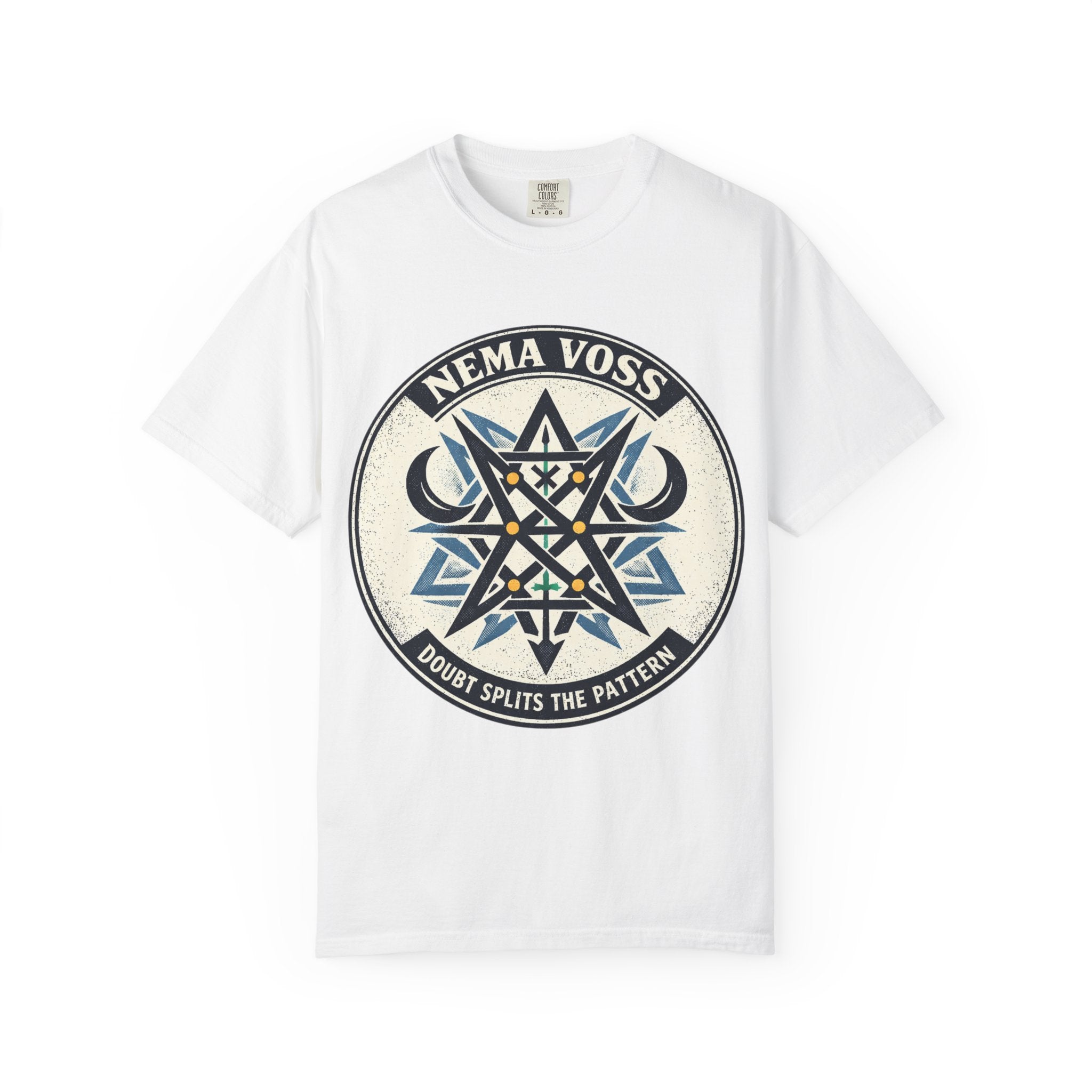 Power Runs Black PRB Nema Voss 'Doubt Splits the Pattern' Graphic T-Shirt by Power Runs Black