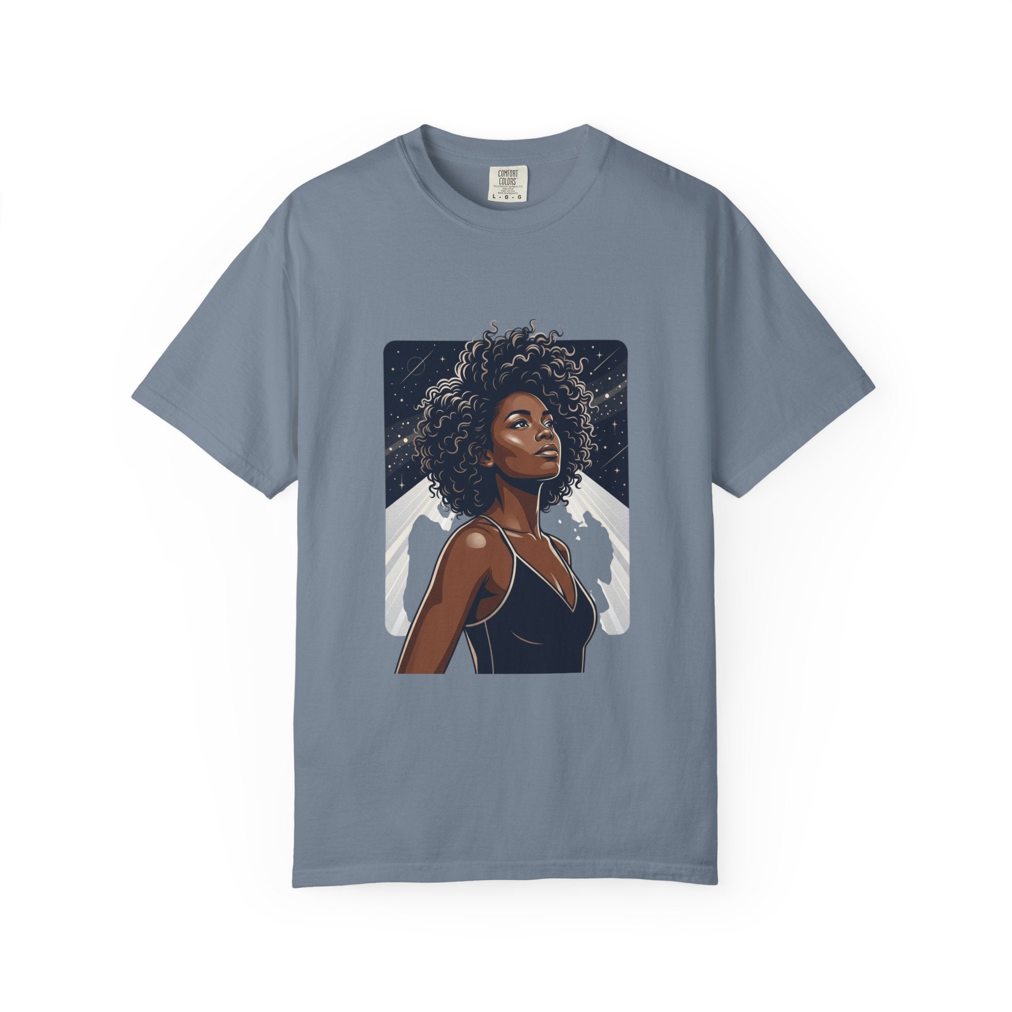 Pretty Rich Bitch The Collection by PRB T-Shirt — Afro Woman Graphic Tee by Power Runs Black