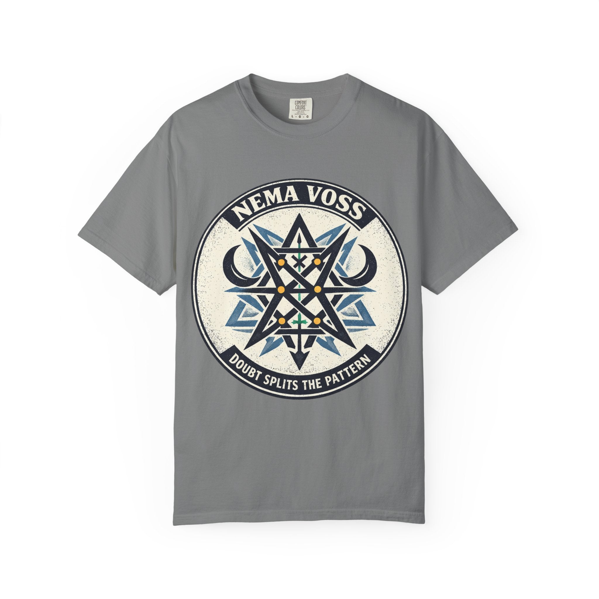 Power Runs Black PRB Nema Voss 'Doubt Splits the Pattern' Graphic T-Shirt by Power Runs Black