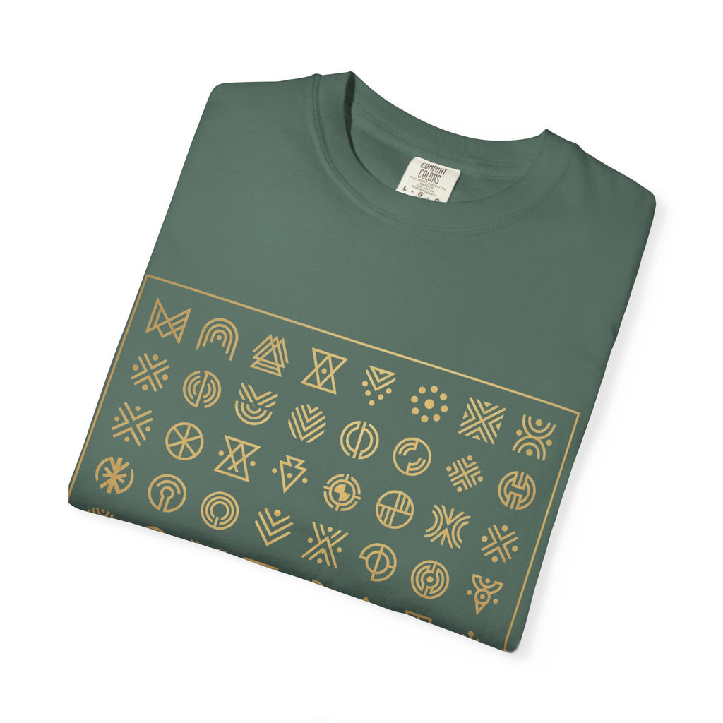 PRB Symbol Grid Graphic Tee — Garment-Dyed Heavyweight Cotton | Power Runs Black by Power Runs Black