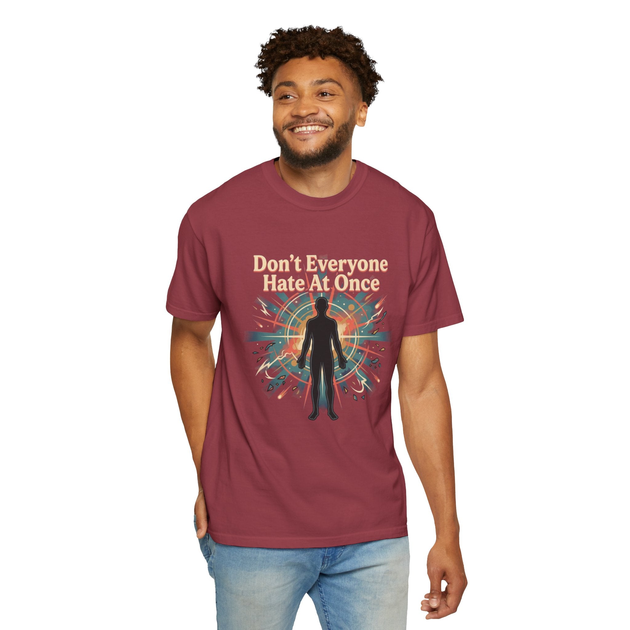 Power Runs Black Don't Everyone Hate Me Once" Retro Silhouette Graphic Tee by Printify