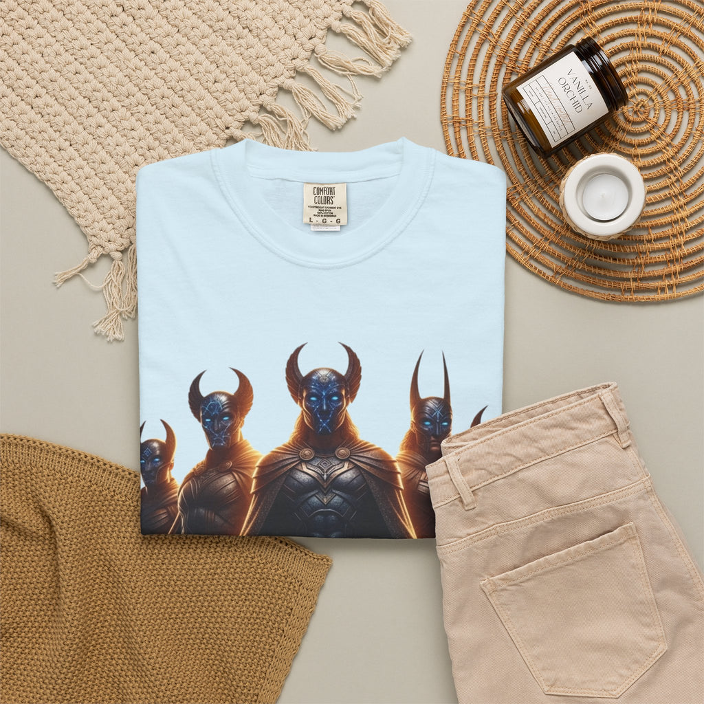 Power Runs Black PRB Dark Legion Graphic T-Shirt — Horned Warriors Fantasy Tee by Power Runs Black