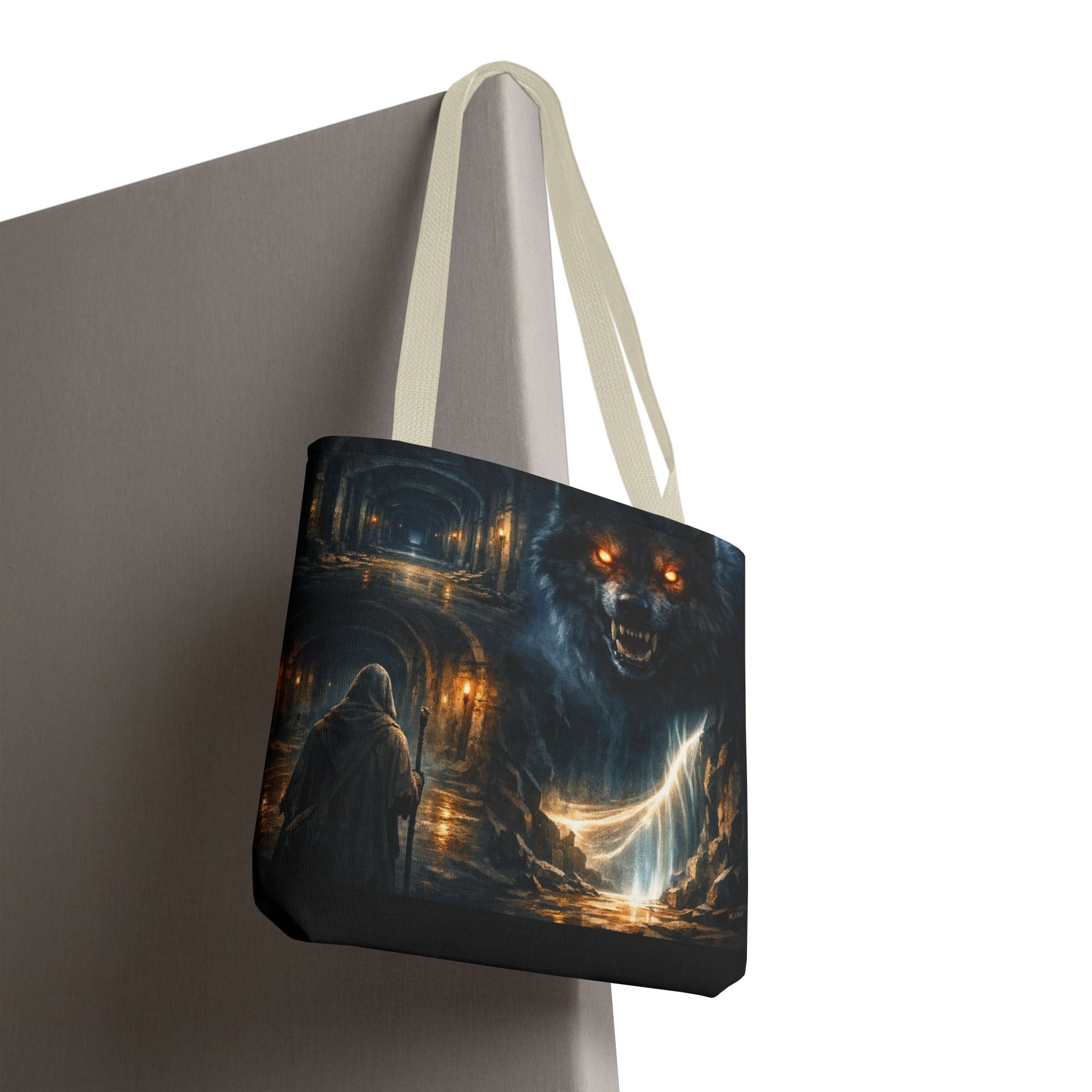 PRB The Echo Hounds Illustration Tote Bag | Gothic Horror Artwork by Printify