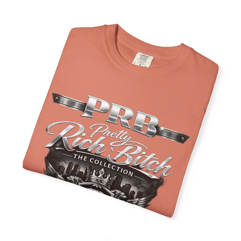 PRB Rebel Biker Crest T-Shirt | Vintage Motorcycle Emblem Tee by Power Runs Black