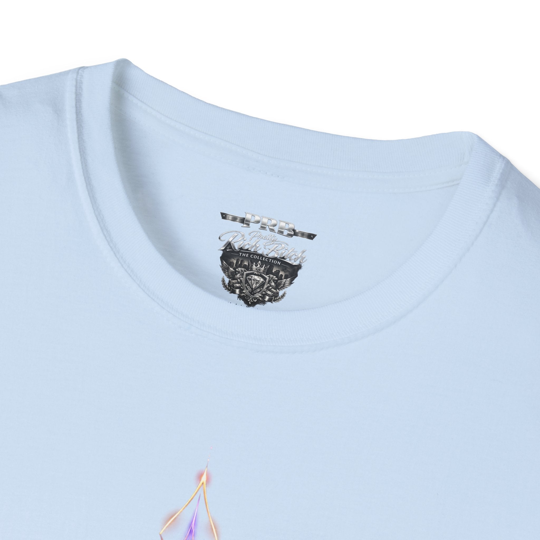 Power Runs Black PRB Pretty Rich Bitch The Collection Mystic Mandala Tee — Subtle Pastel Spiritual Graphic T-Shirt by Printify