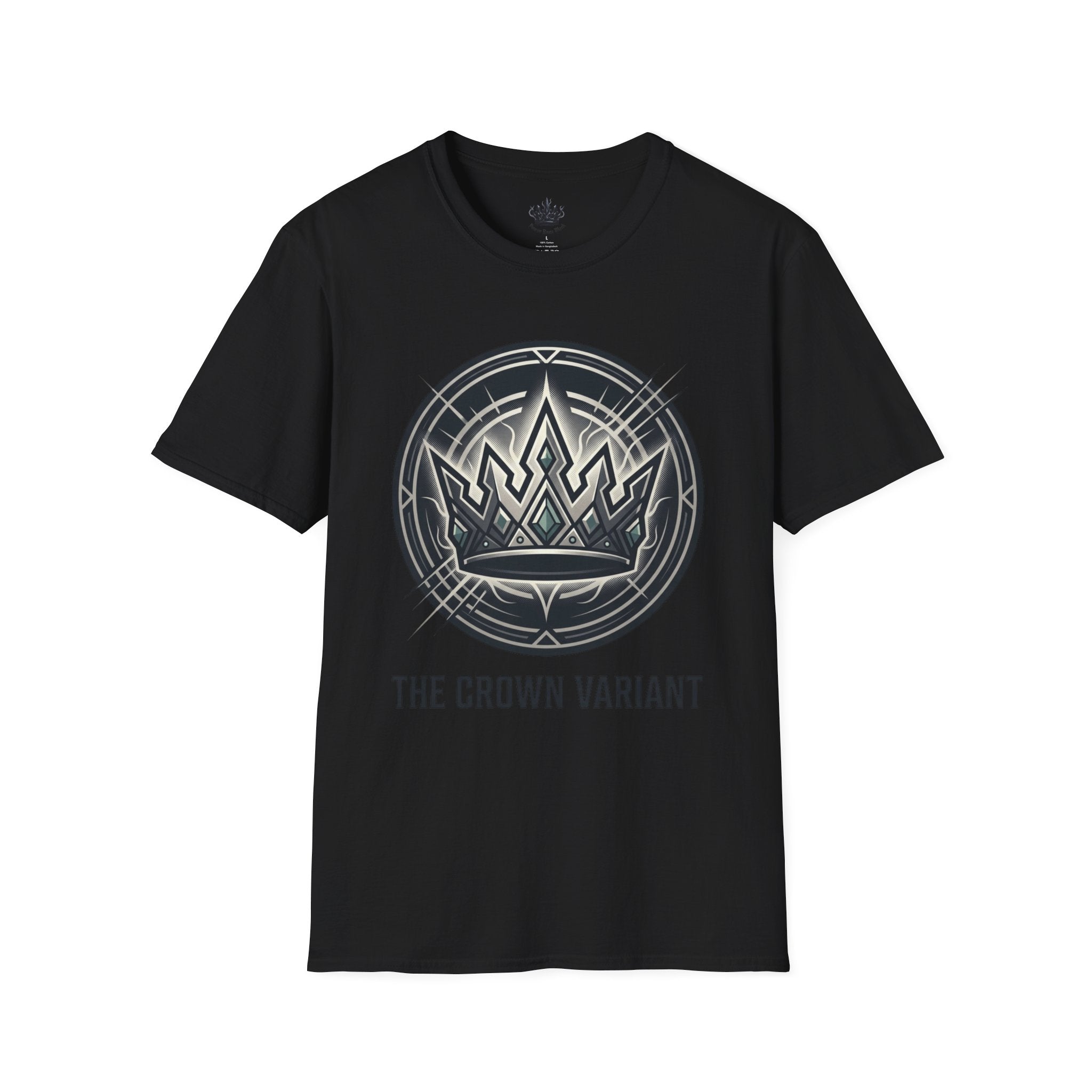 Power Runs Black PRB Crown Variant Graphic T-Shirt — The Crown Variant Emblem by Printify