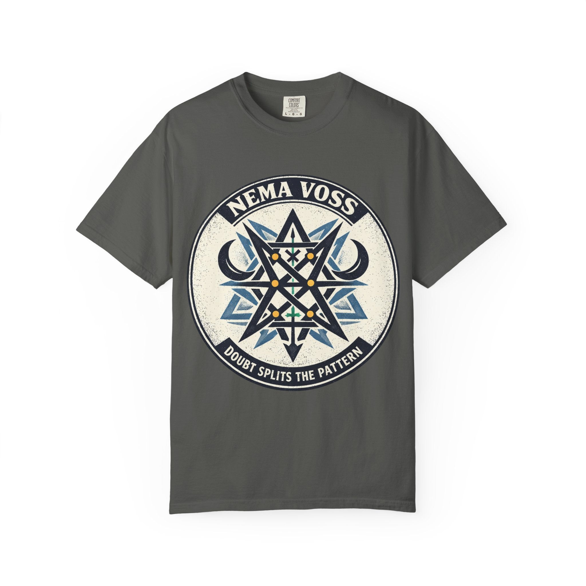 Power Runs Black PRB Nema Voss 'Doubt Splits the Pattern' Graphic T-Shirt by Power Runs Black