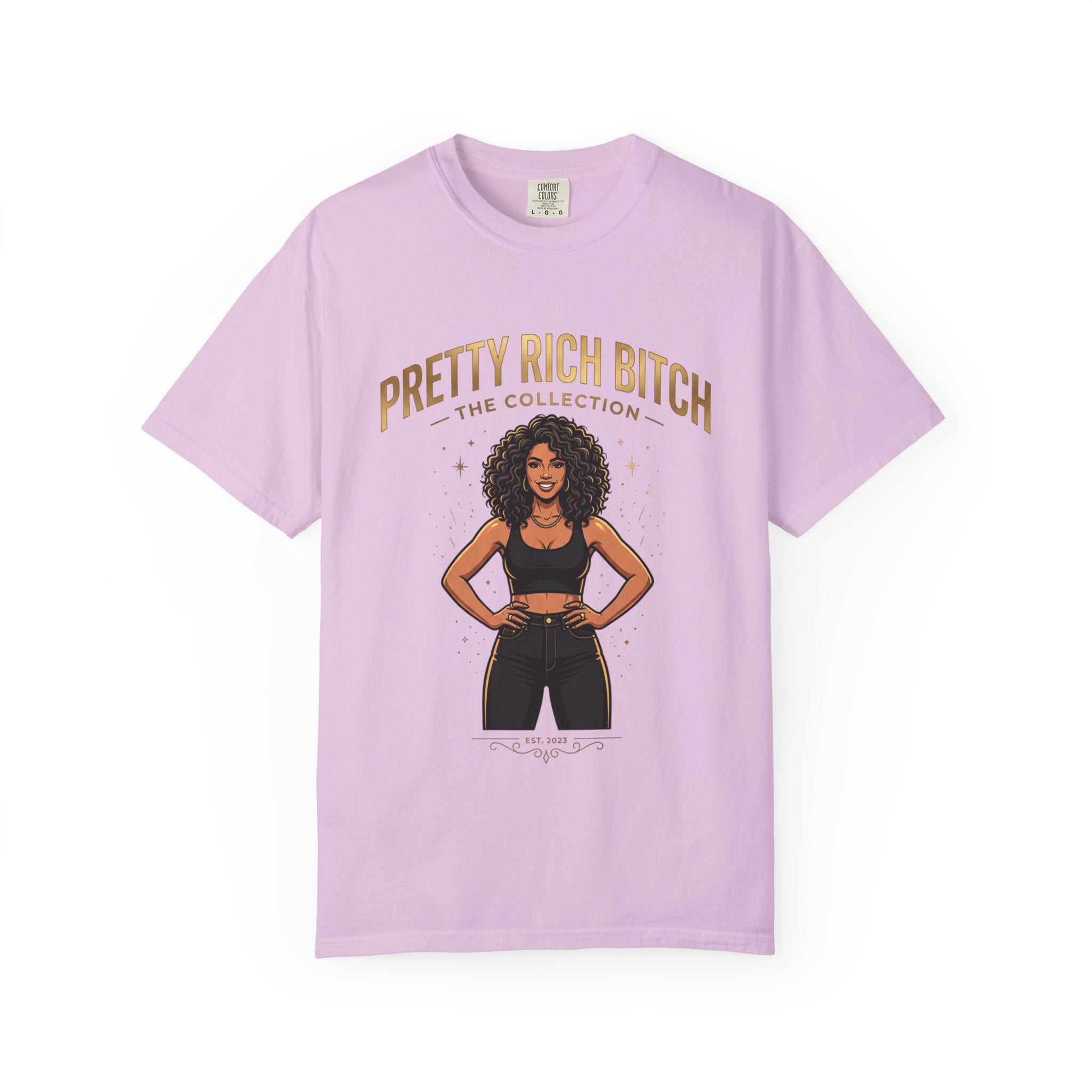 Pretty Rich Bitch The Collection by PRB T-Shirt — Empowered Black Woman Graphic Tee by Power Runs Black