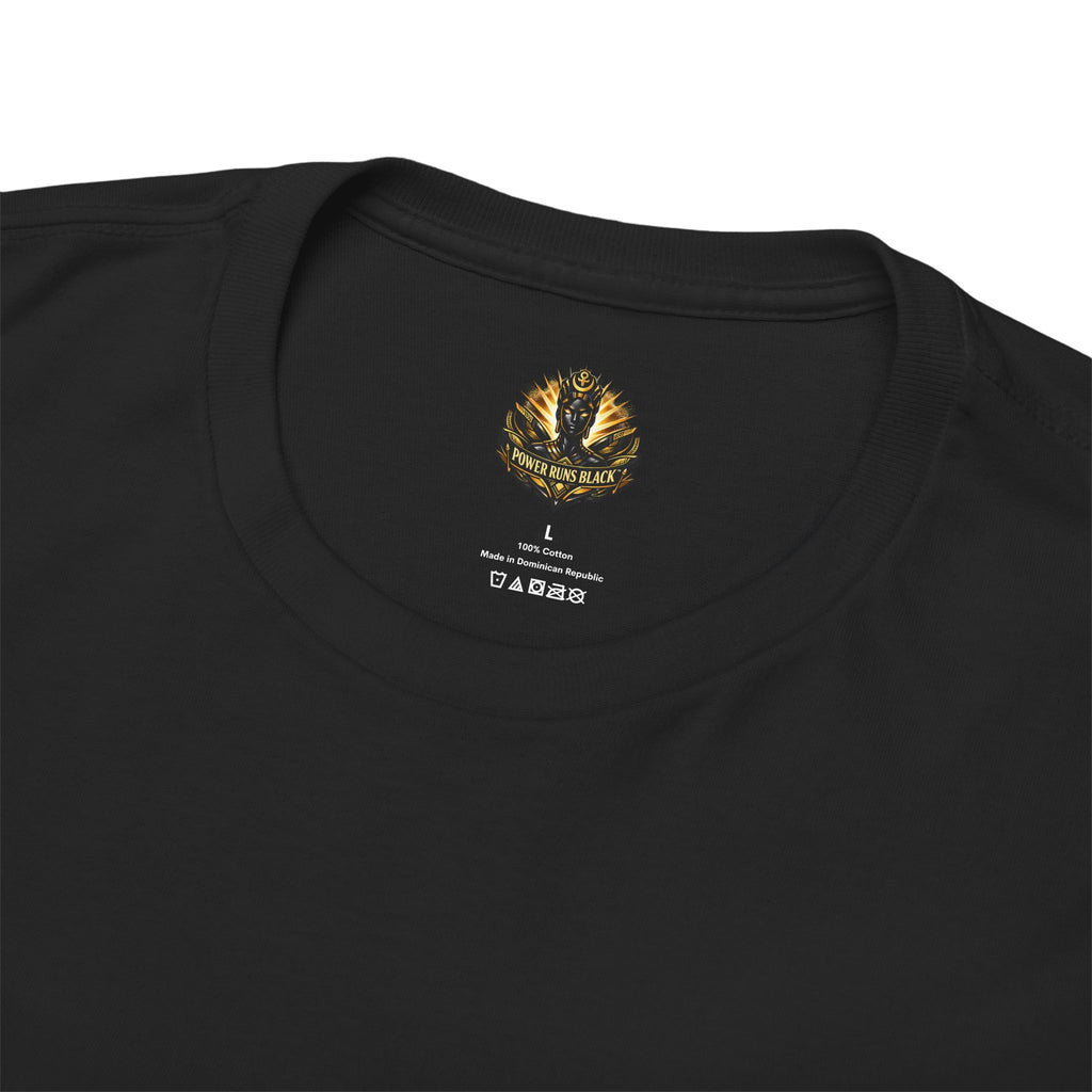 Power Runs Black Queen Goddess Graphics Tee by Printify