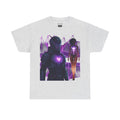 Power Run Black PRB Pretty Rich Bitch The Collection Purple Heart Cyberpunk Knight T-Shirt | Futuristic Armor Sci‑Fi Tee by Printify