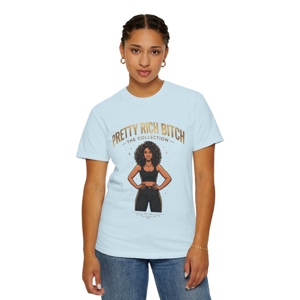 Pretty Rich Bitch The Collection by PRB T-Shirt — Empowered Black Woman Graphic Tee by Power Runs Black