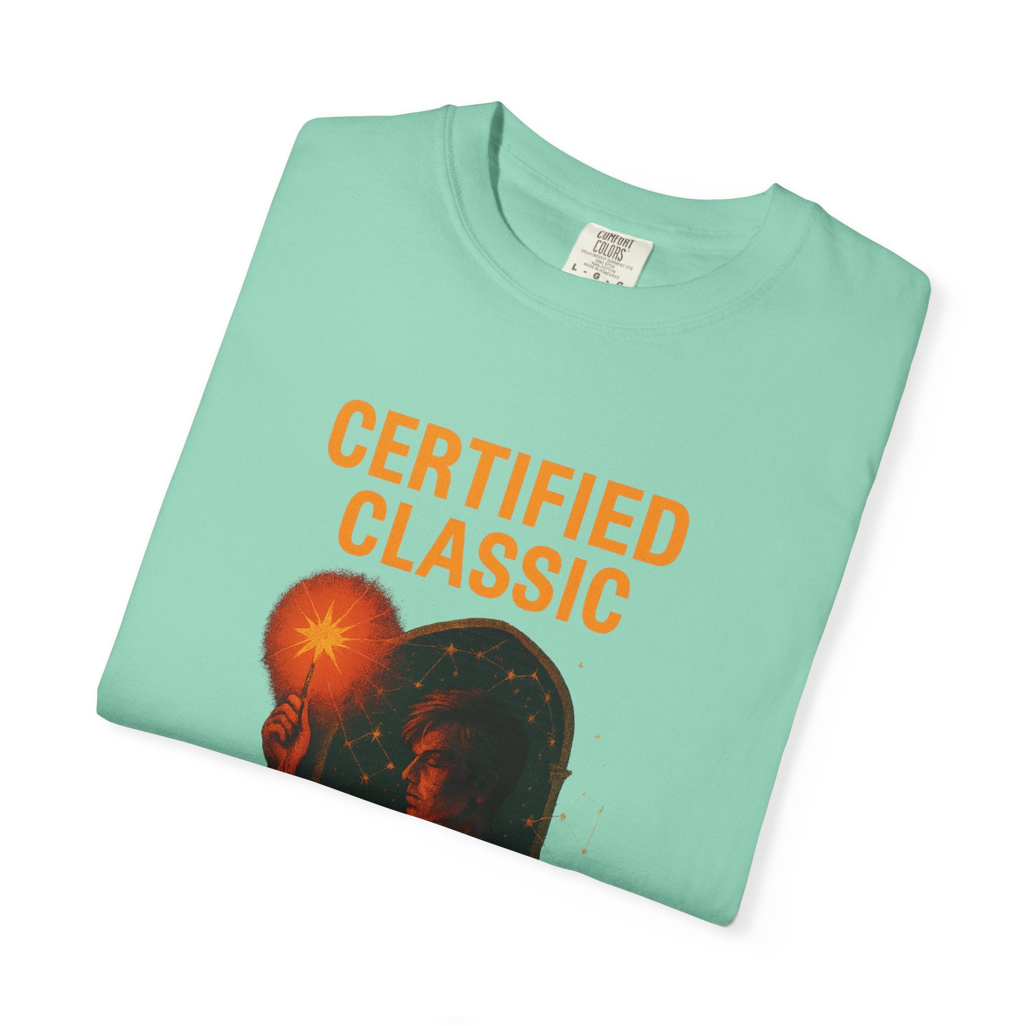 PRB Certified Classic head silhouette holding light bulb T-shirt | vintage inspired graphic tee by Power Runs Black