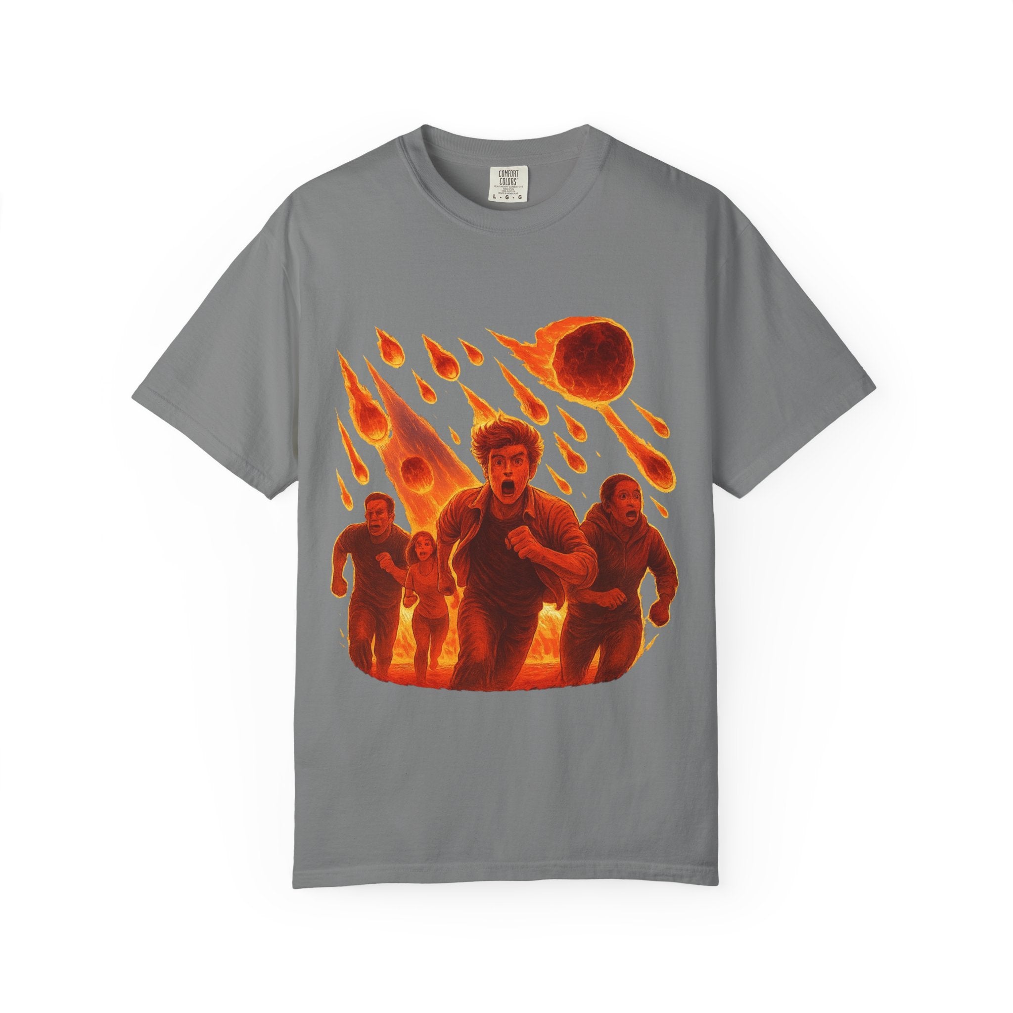 PRB Meteor Shower Escape T-Shirt — Apocalyptic Running Graphic Tee by Power Runs Black
