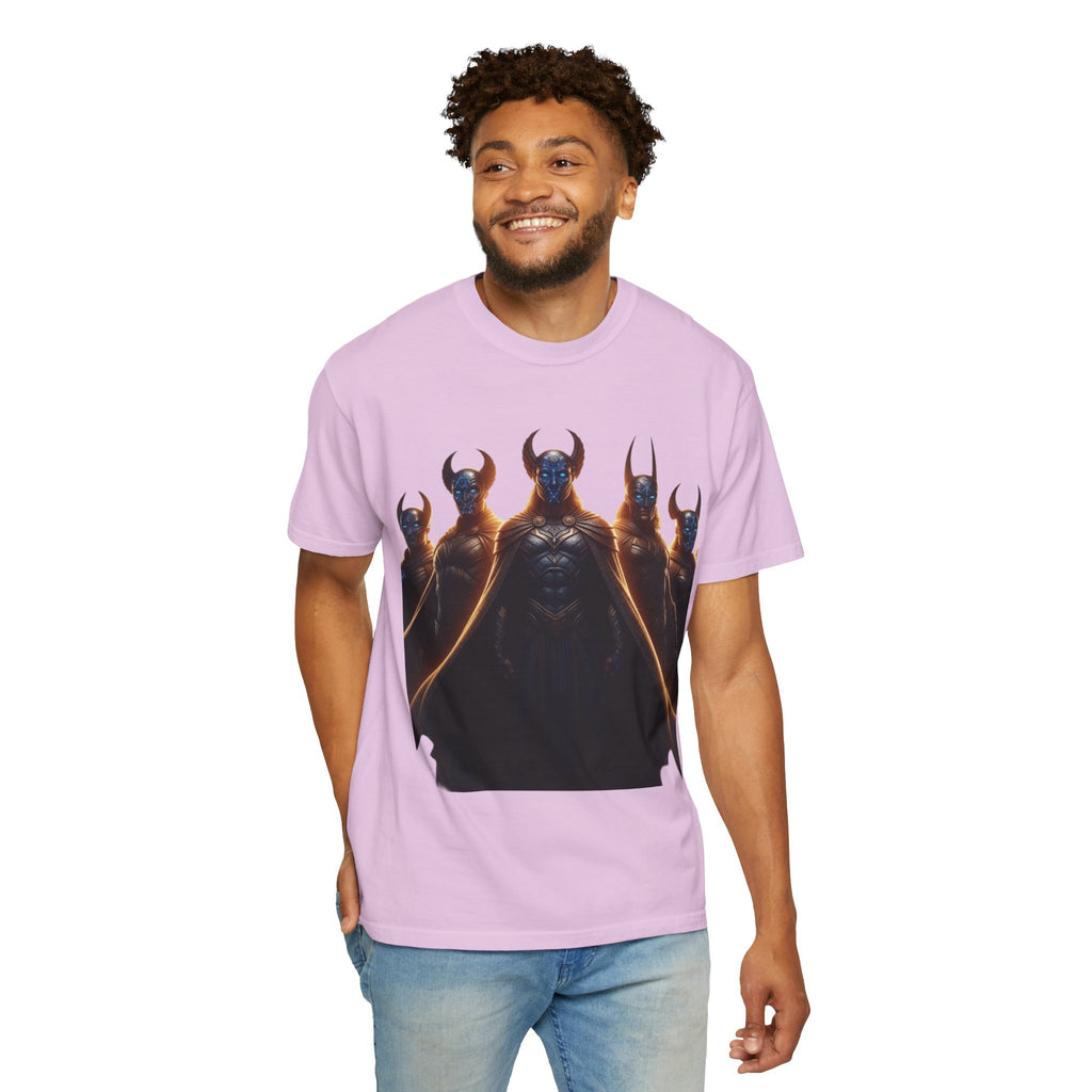Power Runs Black PRB Dark Legion Graphic T-Shirt — Horned Warriors Fantasy Tee by Power Runs Black