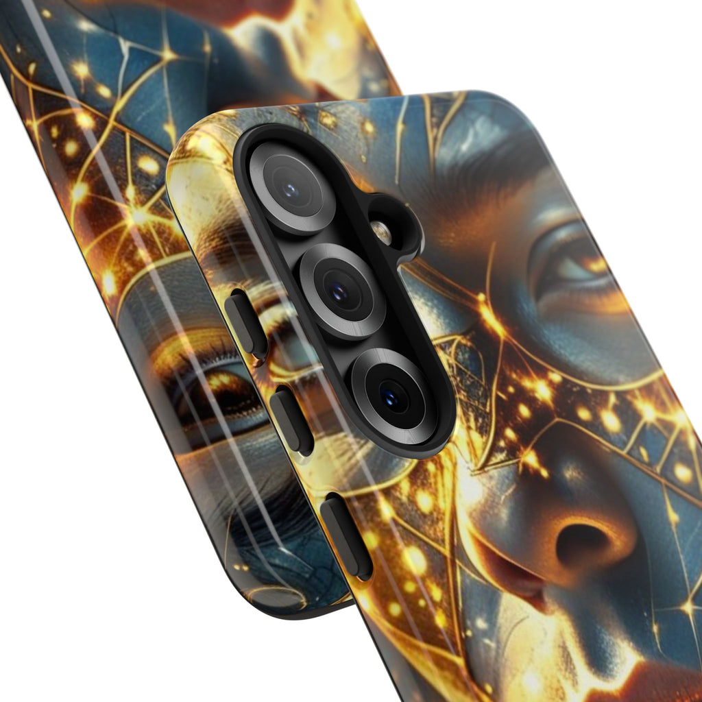 PRB Galactic Portrait Tough Case | Cosmic Face Phone Case, Starry Nebula Design by Printify