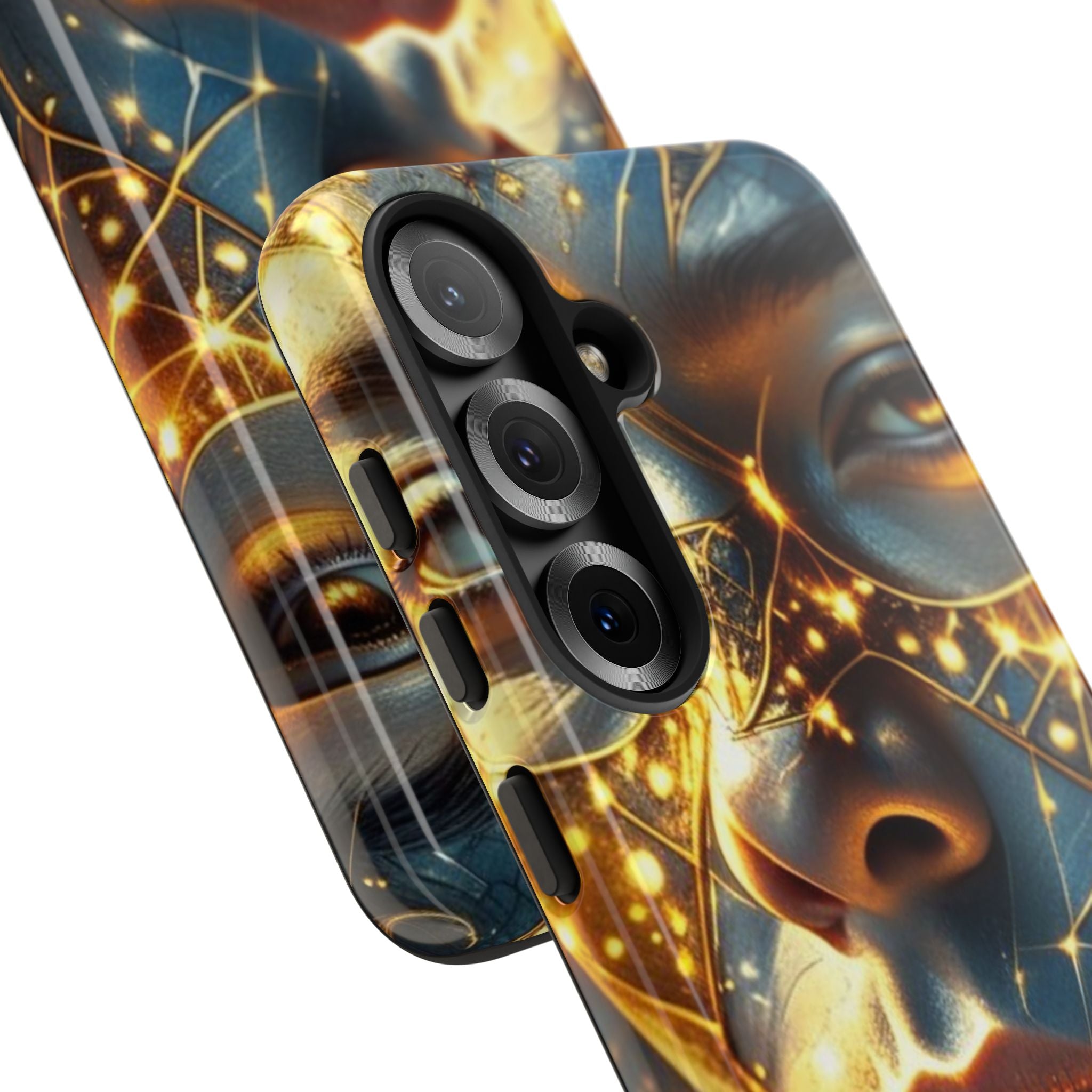 PRB Galactic Portrait Tough Case | Cosmic Face Phone Case, Starry Nebula Design by Printify