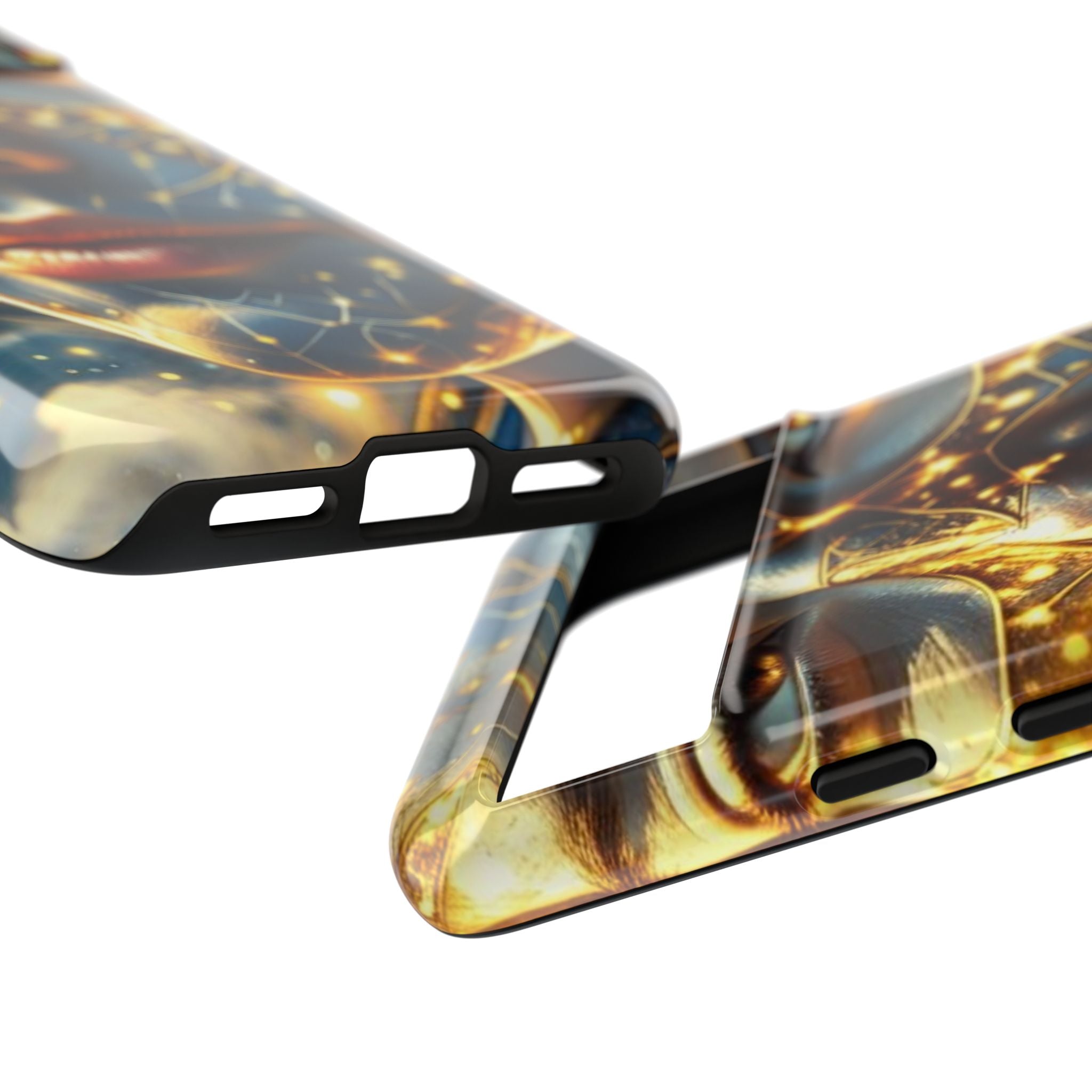 PRB Galactic Portrait Tough Case | Cosmic Face Phone Case, Starry Nebula Design by Power Runs Black