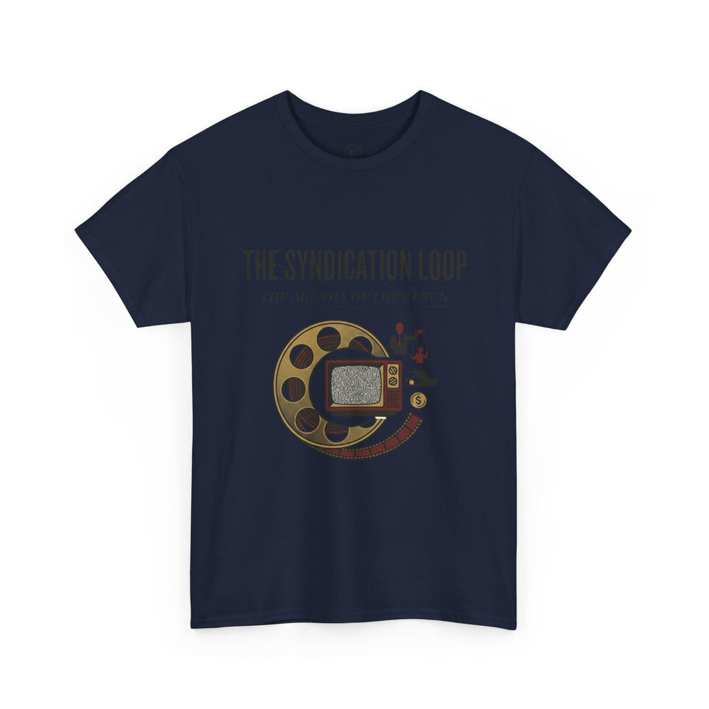 Power Runs Black — "The Agenda of the Arch" Retro TV Ouroboros Graphic Tee by Printify