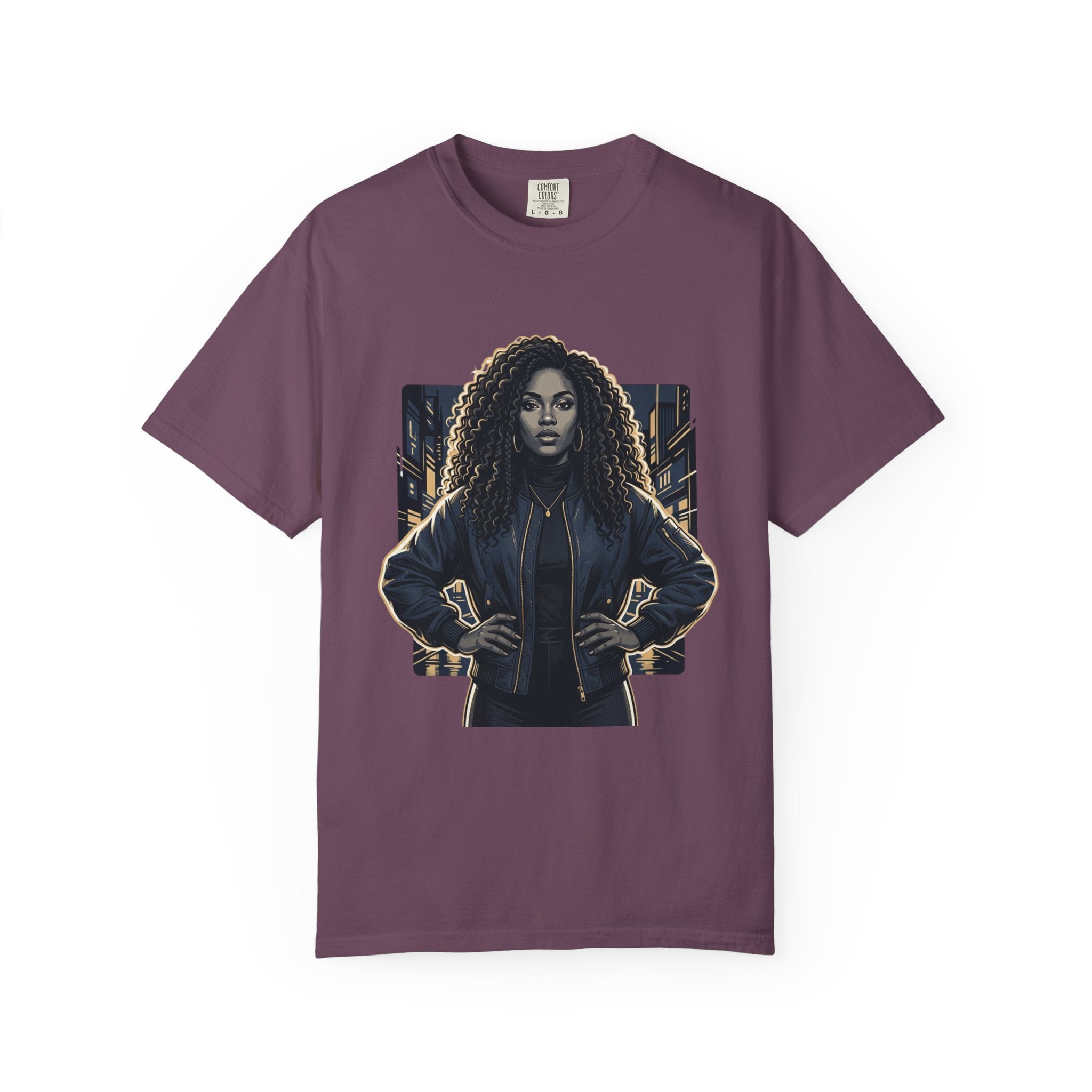 Pretty Rich Bitch The Collection by PRB T-Shirt — Bold Graphic Tee with Empowered Woman Portrait by Power Runs Black