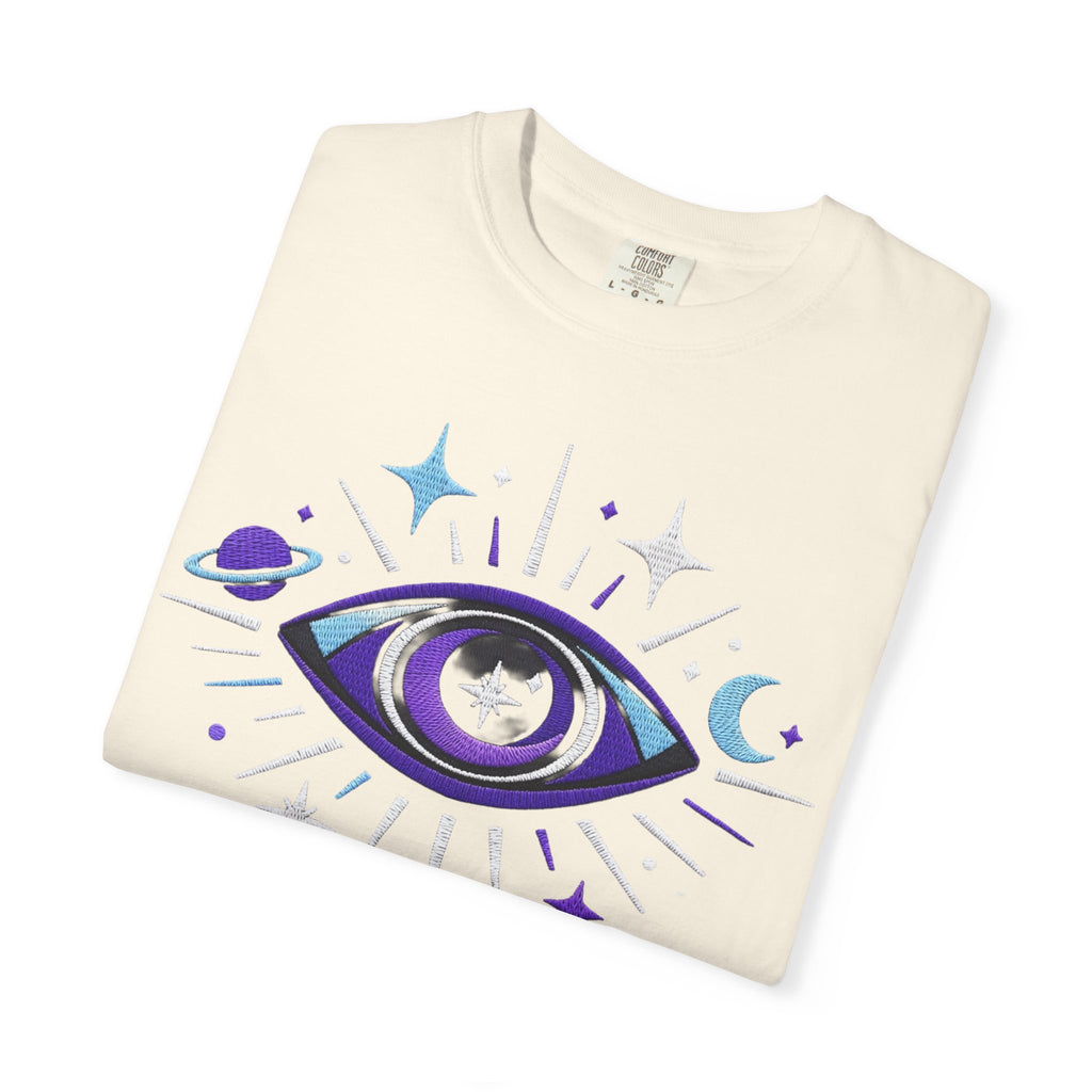 PRB Mystic All-Seeing Eye T-shirt | Cosmic Moon and Stars by Power Runs Black