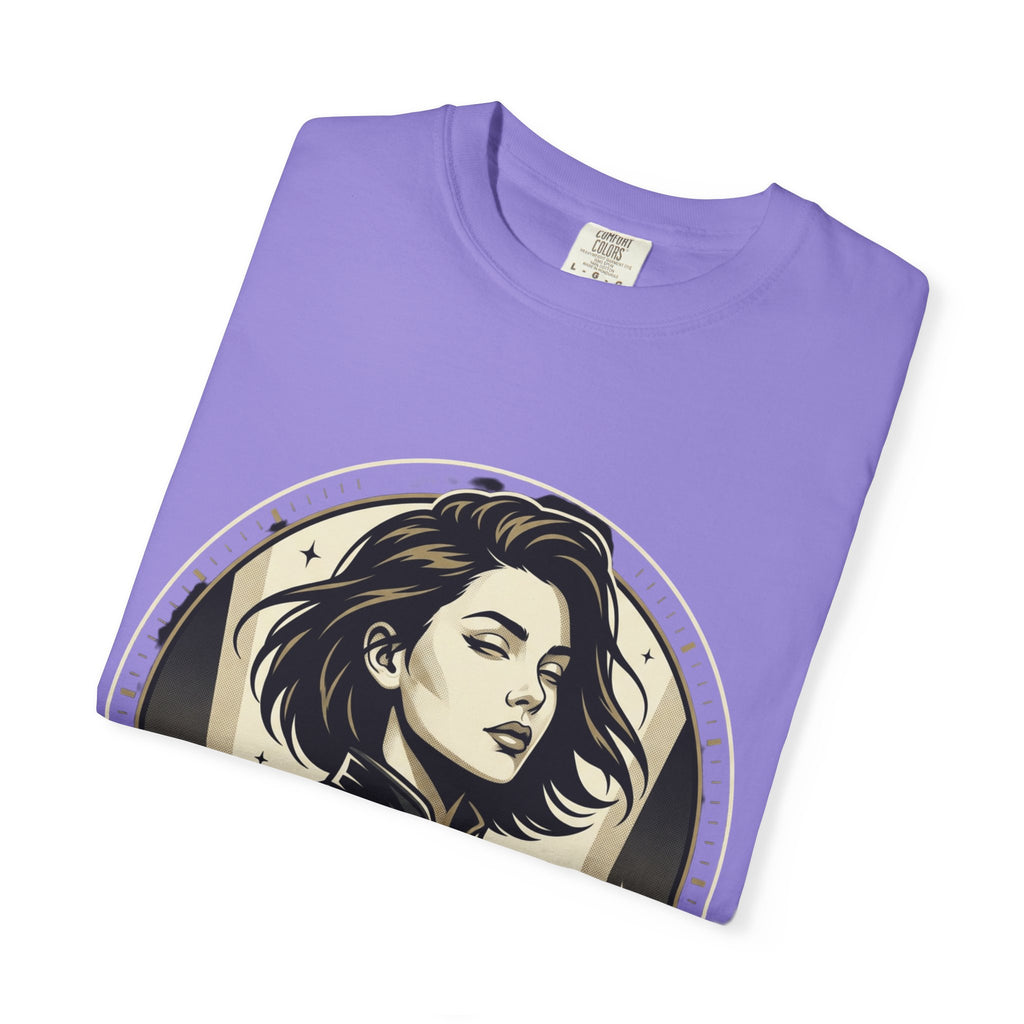 Power Runs Black Retro Space Captain Portrait T-Shirt — 'Fearless Commander' Graphic Tee by Power Runs Black