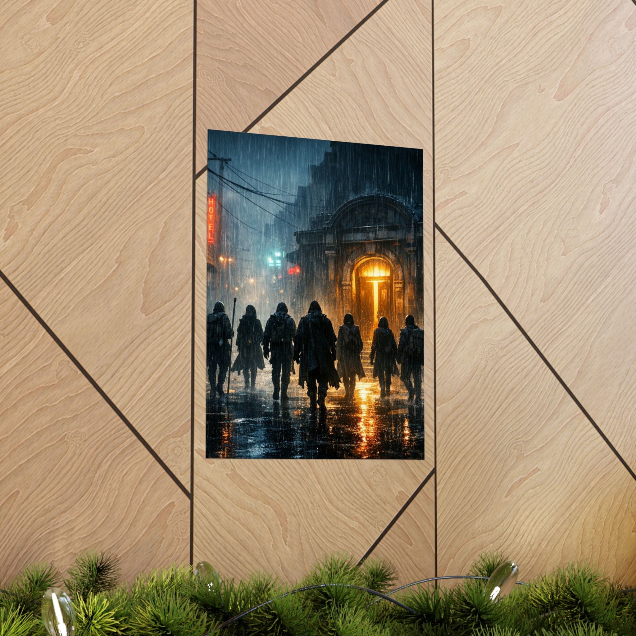 Power Runs Black PRB The Starbound Seven Matte Vertical Posters by Printify