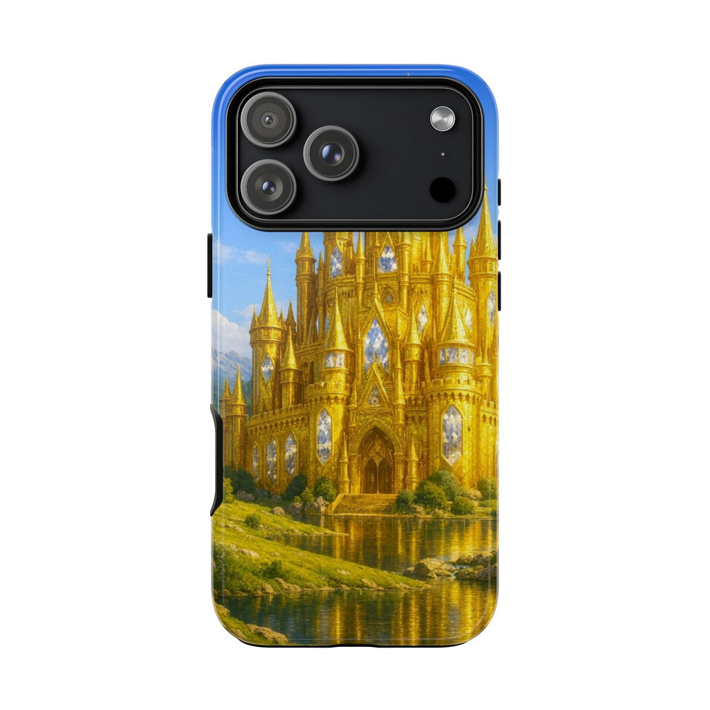 PRB Golden Castle iPhone Case | Fantasy Palace Phone Case by Power Runs Black