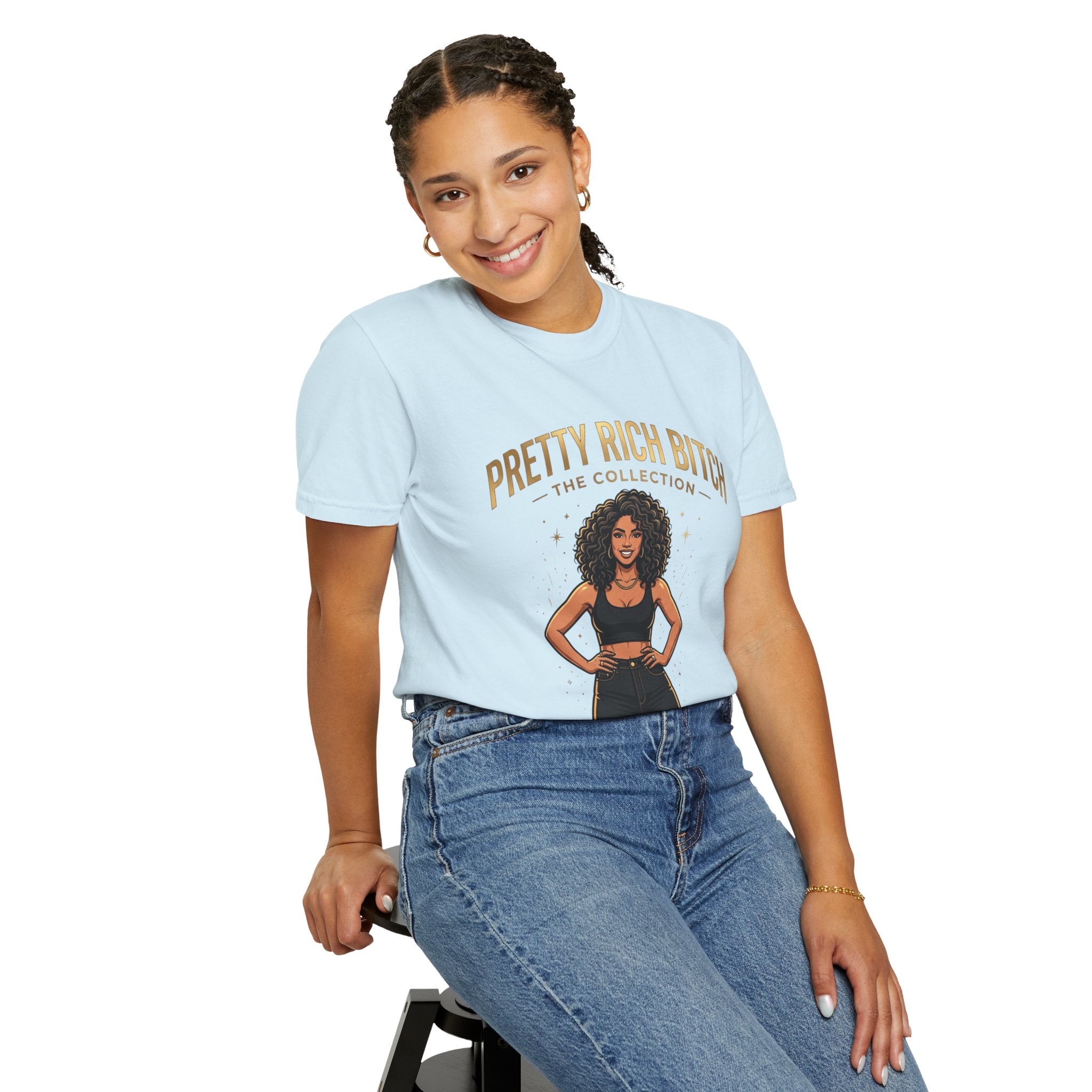 Pretty Rich Bitch The Collection by PRB T-Shirt — Empowered Black Woman Graphic Tee by Power Runs Black