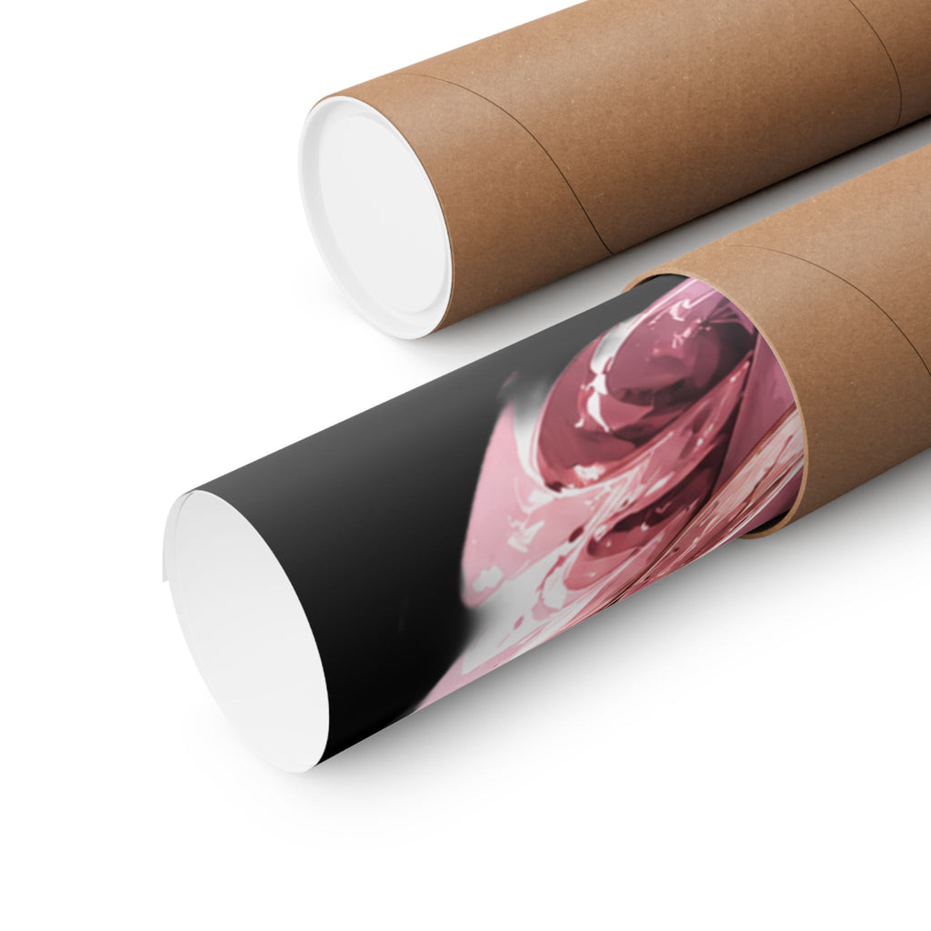 Power Runs Black Matte Poster — "Power Runs Black" Afrocentric Art Print by Power Runs Black