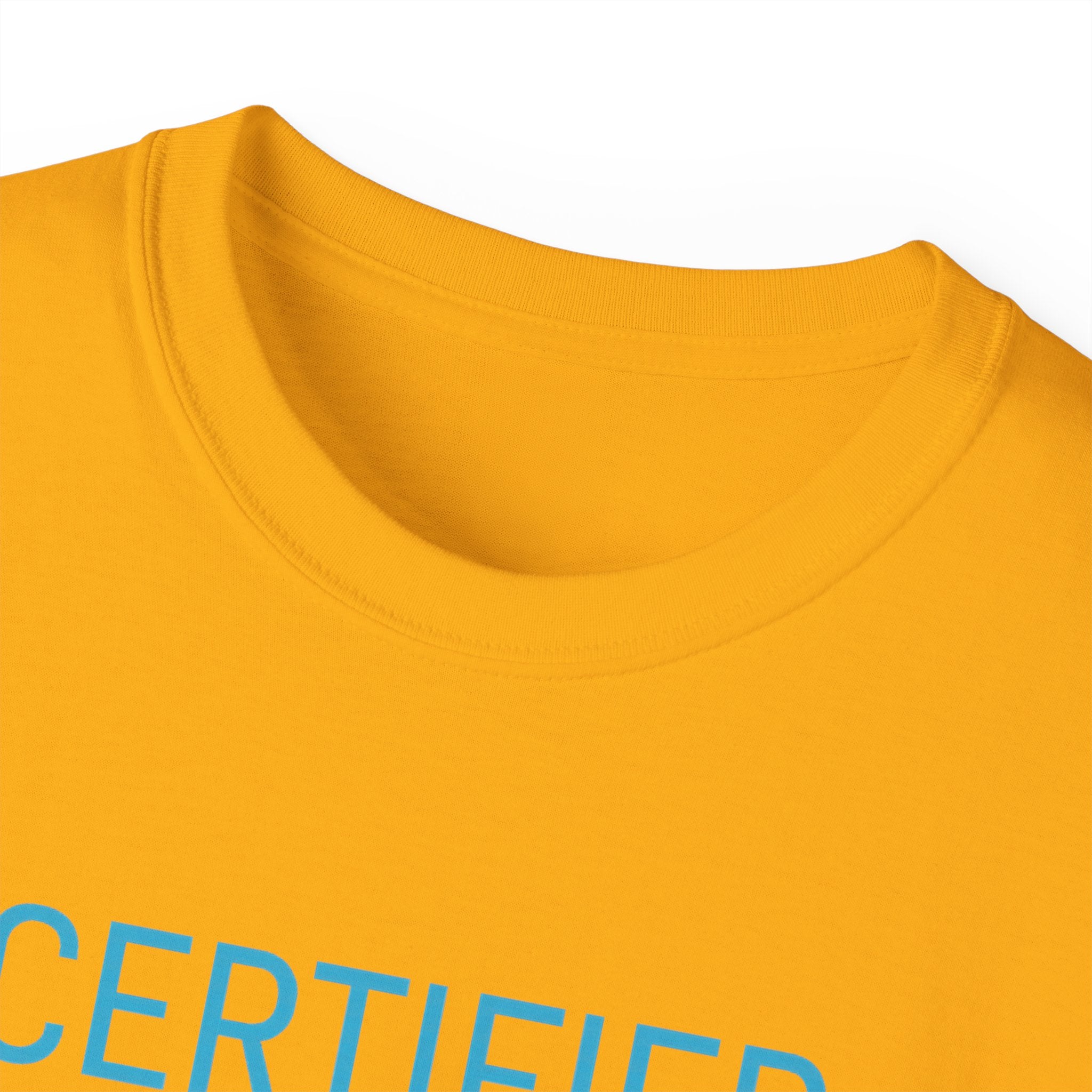 PRB Certified Classic portrait tee | Retro portrait holding light by Power Runs Black