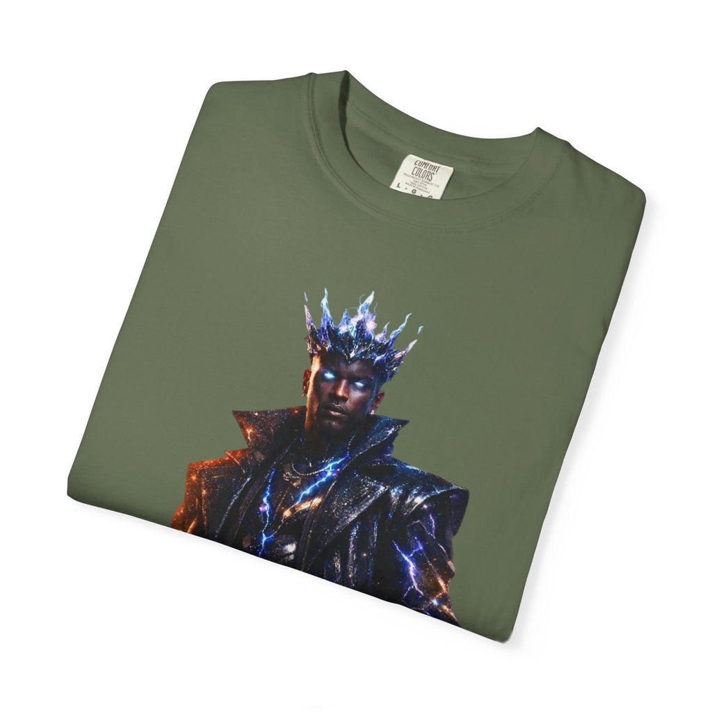 PRB Cosmic Might Unleashed T-shirt | Space Warrior Graphic Tee by Power Runs Black