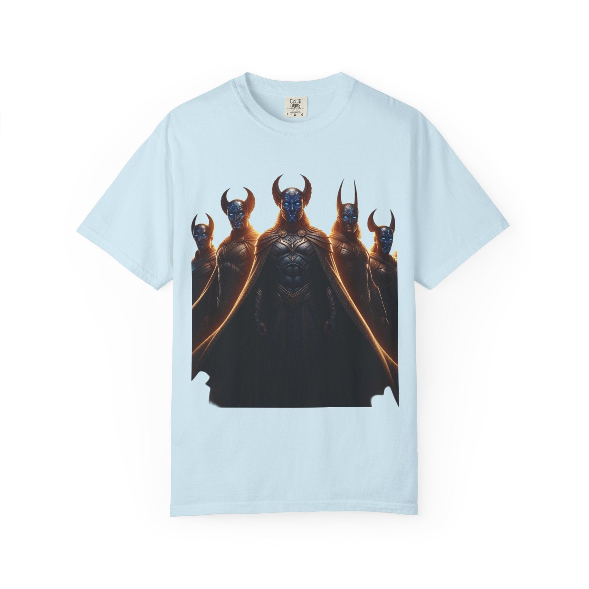 Power Runs Black PRB Dark Legion Graphic T-Shirt — Horned Warriors Fantasy Tee by Power Runs Black