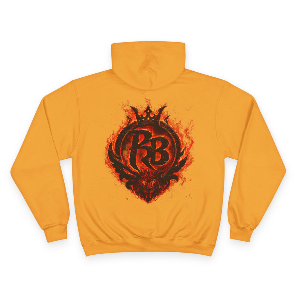 Power Runs Black logo hoodie | Flame crest design by Power Runs Black