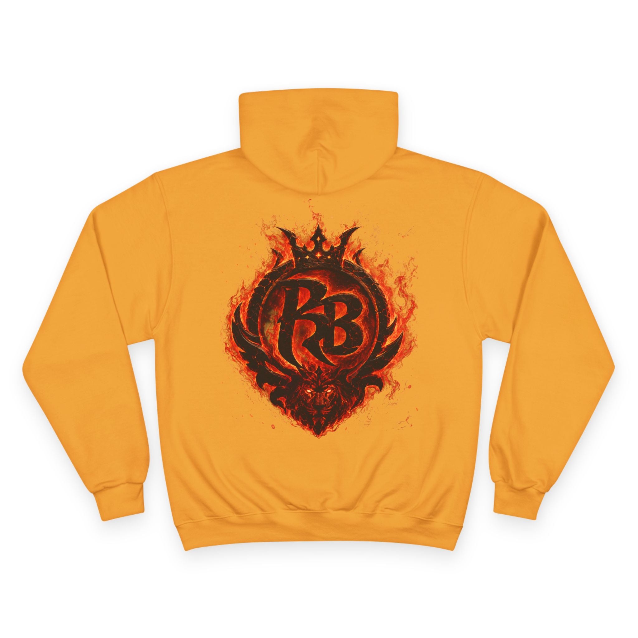 Power Runs Black logo hoodie | Flame crest design by Power Runs Black