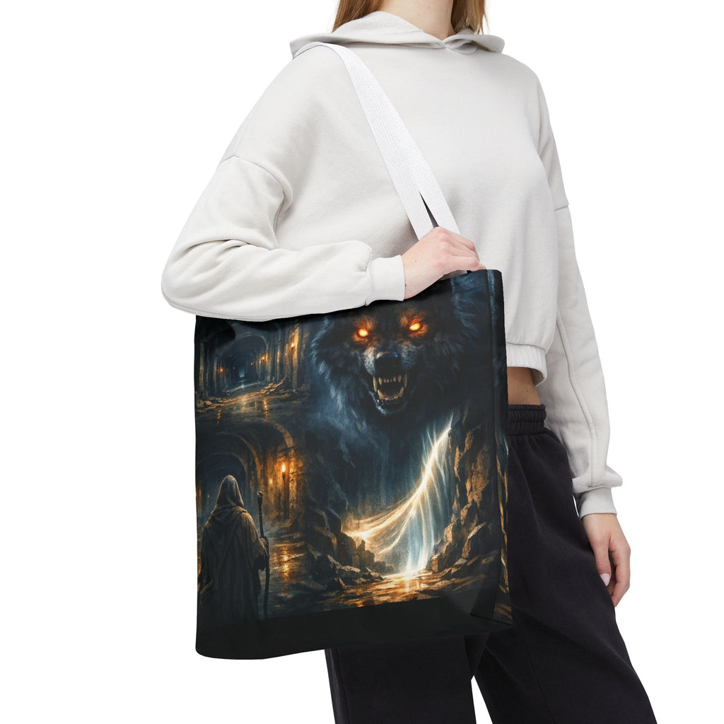 PRB The Echo Hounds Illustration Tote Bag | Gothic Horror Artwork by Printify