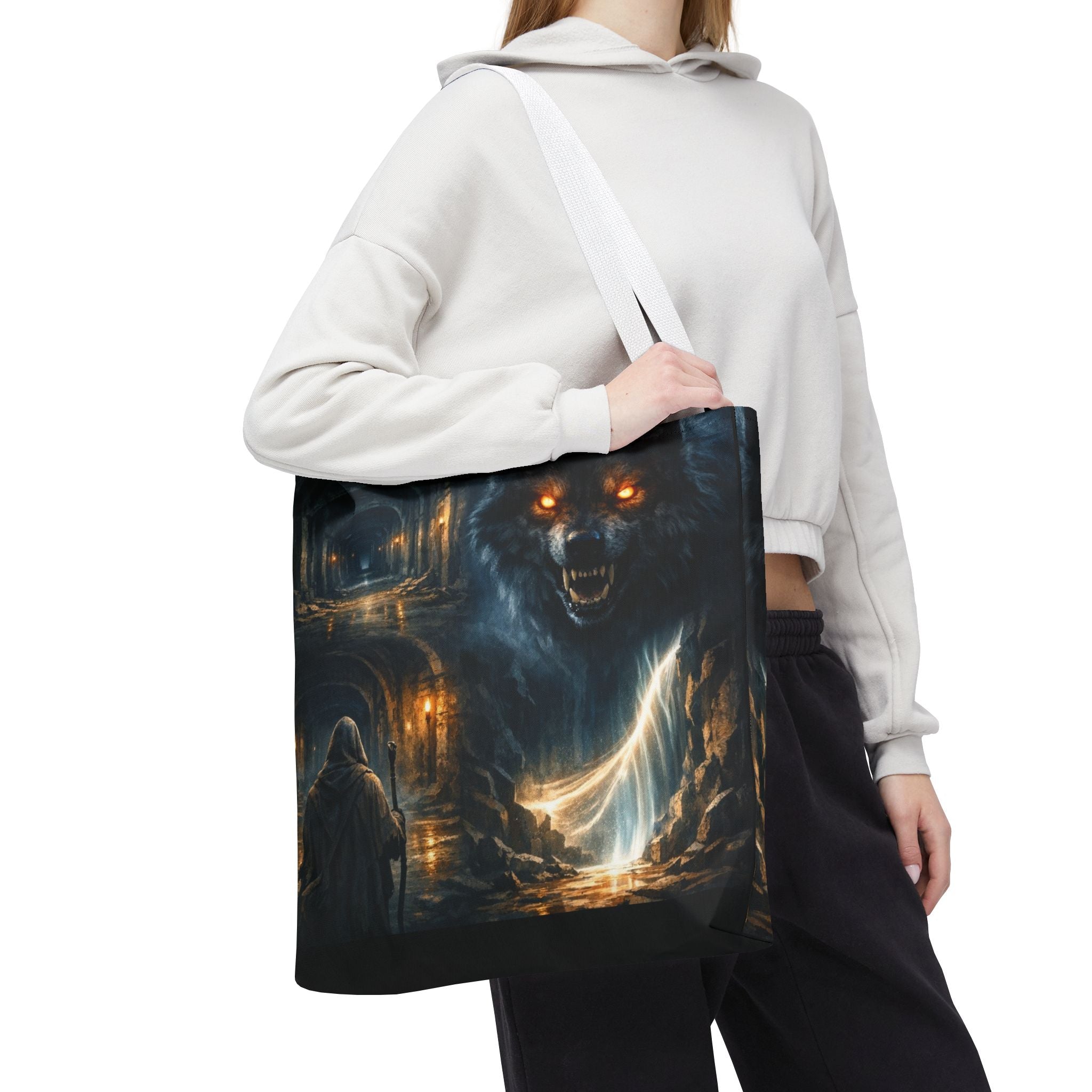 PRB The Echo Hounds Illustration Tote Bag | Gothic Horror Artwork by Printify
