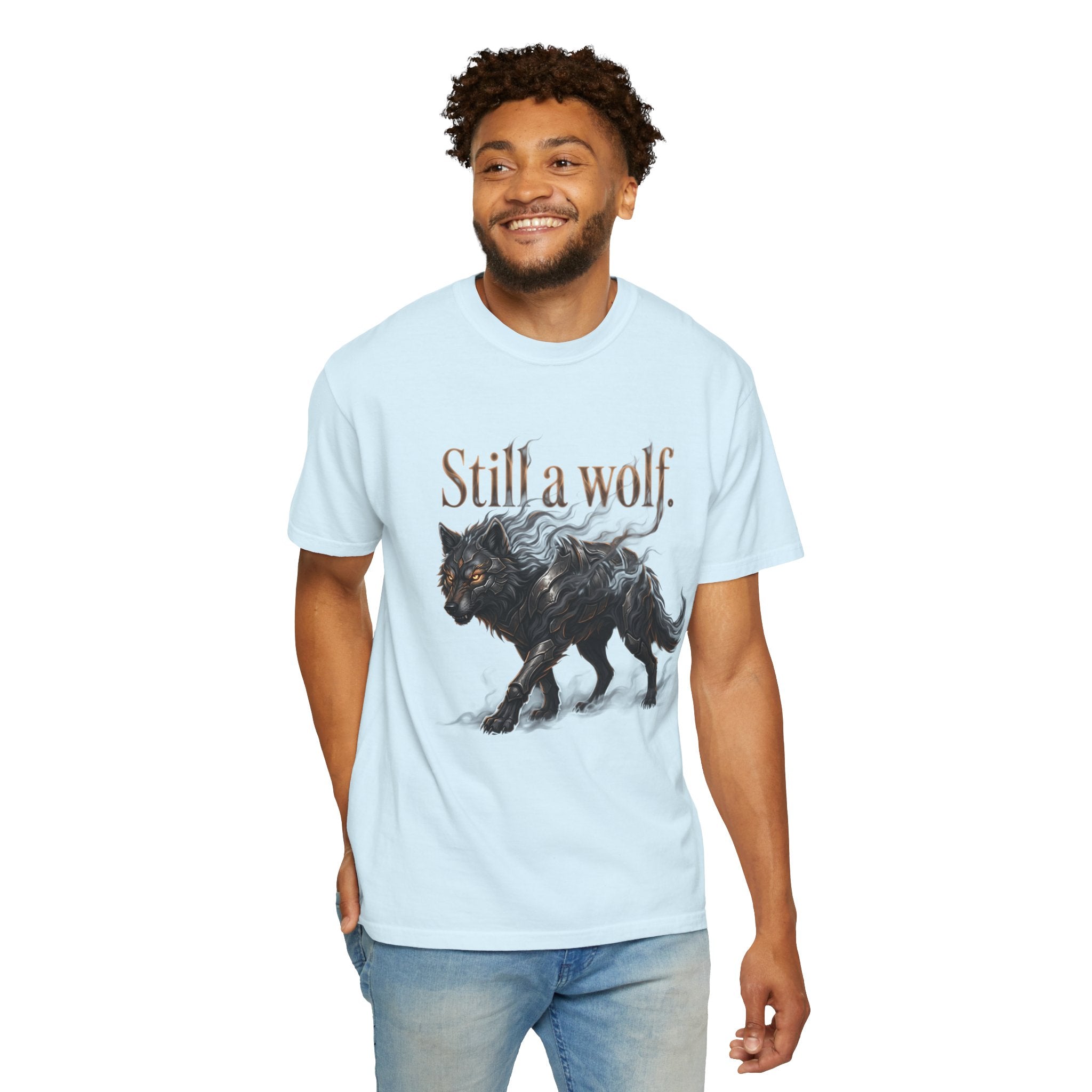 PRB Still a Wolf T-Shirt — Dark Wolf Graphic Tee by Printify
