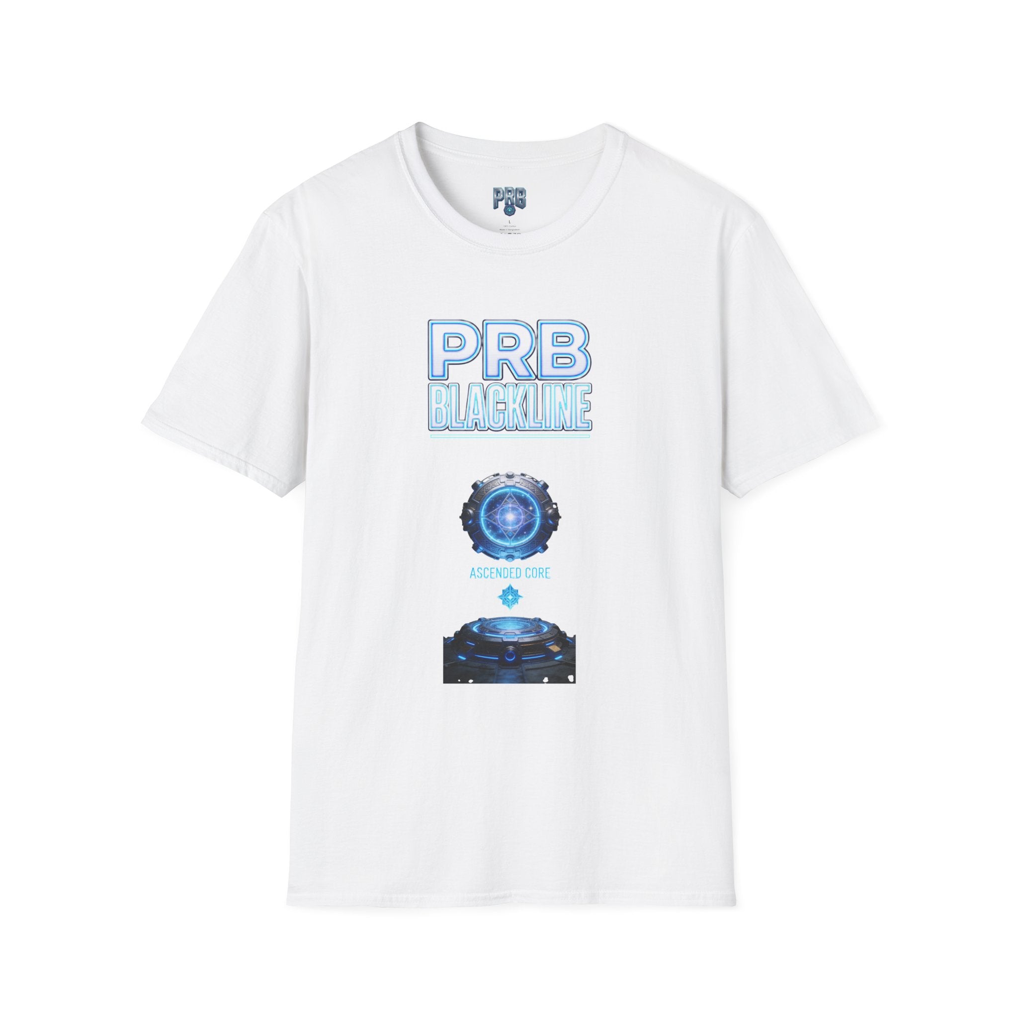 PRB Blackline Futuristic DJ Tee — Electronic Music Graphic T-Shirt by Power Runs Black
