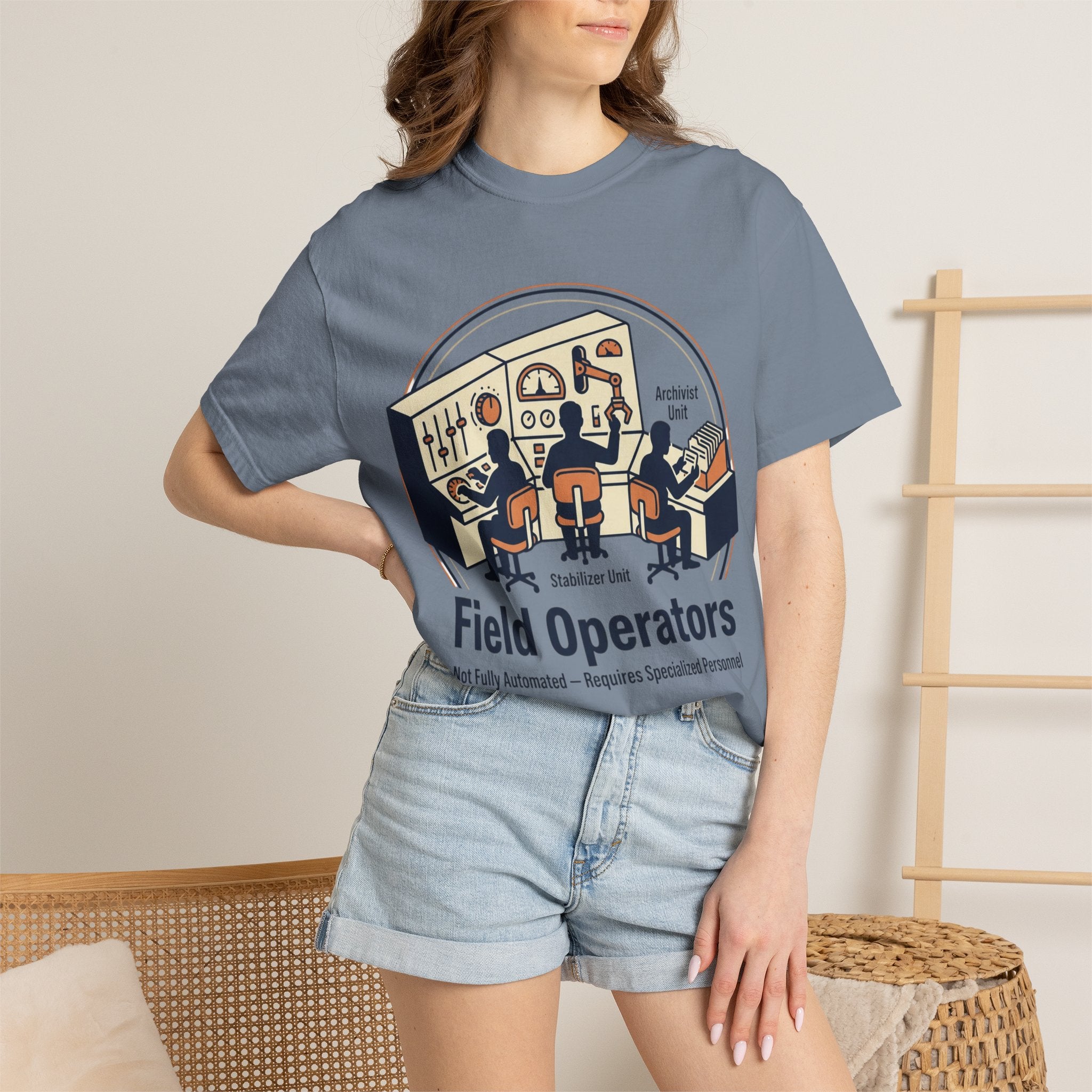 Power Runs Black PRB Field Operators T-Shirt — "Field Operators: Not Fully Automated — Requires Specialized Personnel" by Power Runs Black