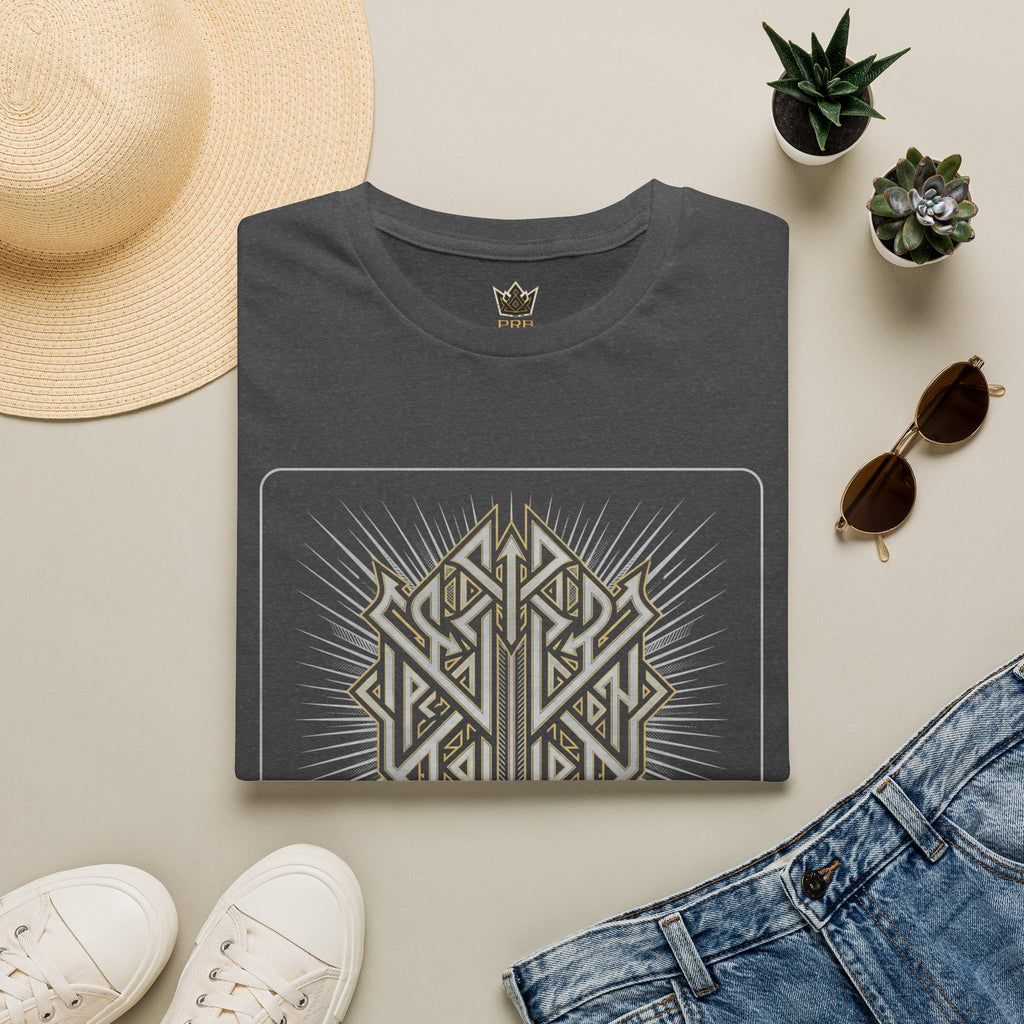 Power Runs Black PRB The Current Geometric Logo T-Shirt by Printify