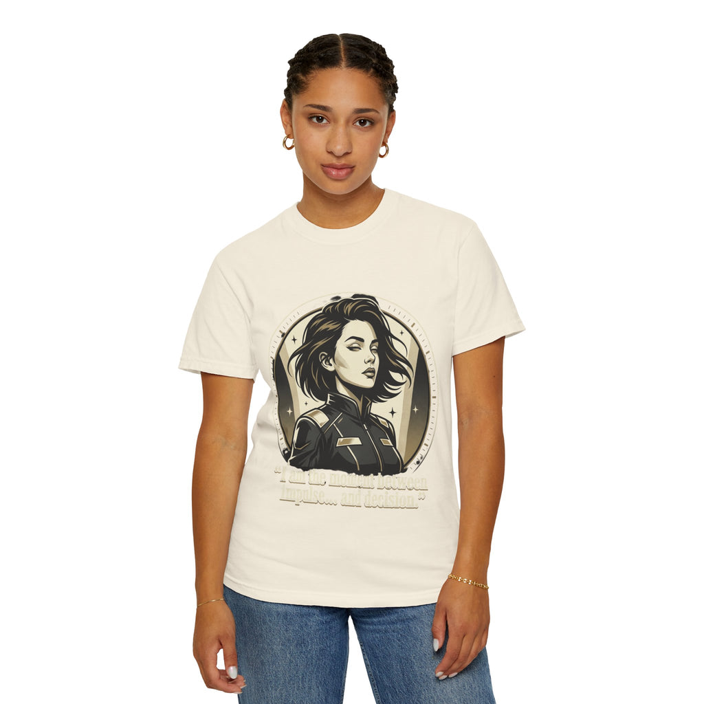 Power Runs Black Retro Space Captain Portrait T-Shirt — 'Fearless Commander' Graphic Tee by Power Runs Black