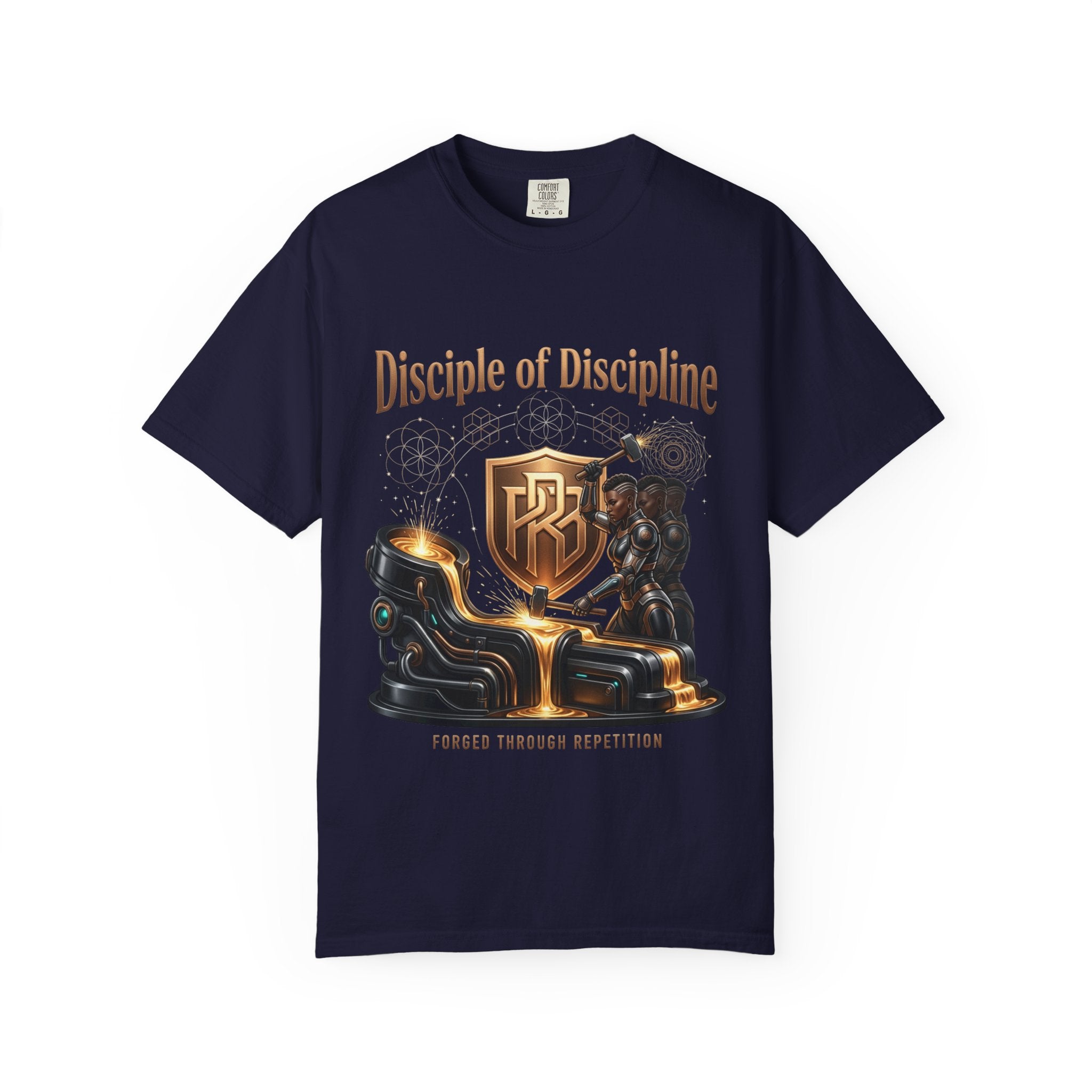 Printify PRB Disciple of Discipline T-Shirt — Forge Through Repetition Graphic Tee - T-Shirt