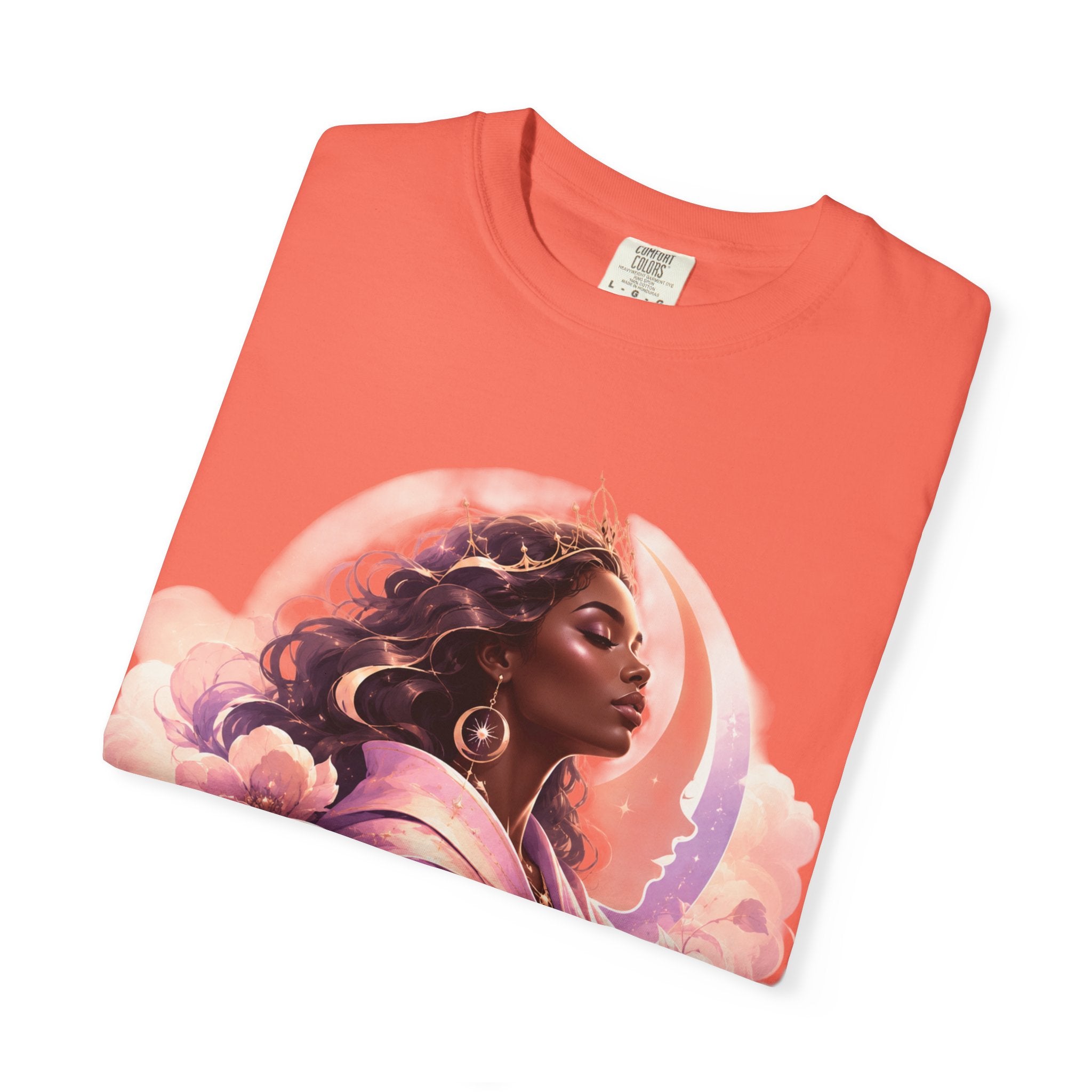 Power Runs Black graphic tee | Black woman portrait, Afro empowerment shirt by Power Runs Black
