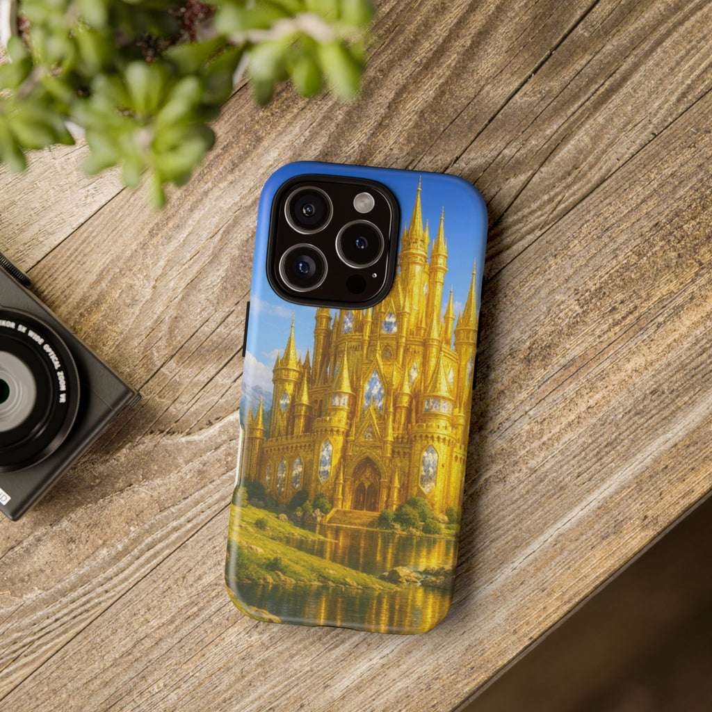 PRB Golden Castle iPhone Case | Fantasy Palace Phone Case by Power Runs Black